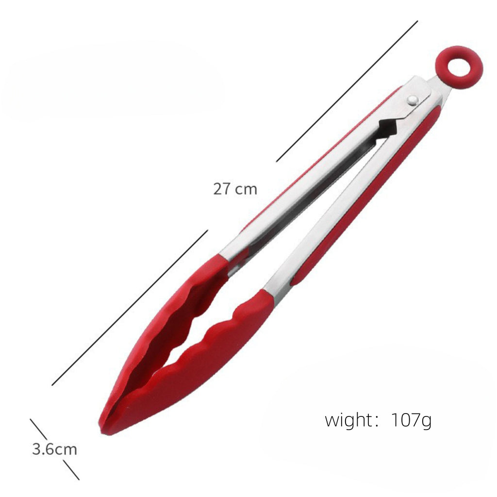 Kitchen Silicone Tongs With Silicone Hanging Hole