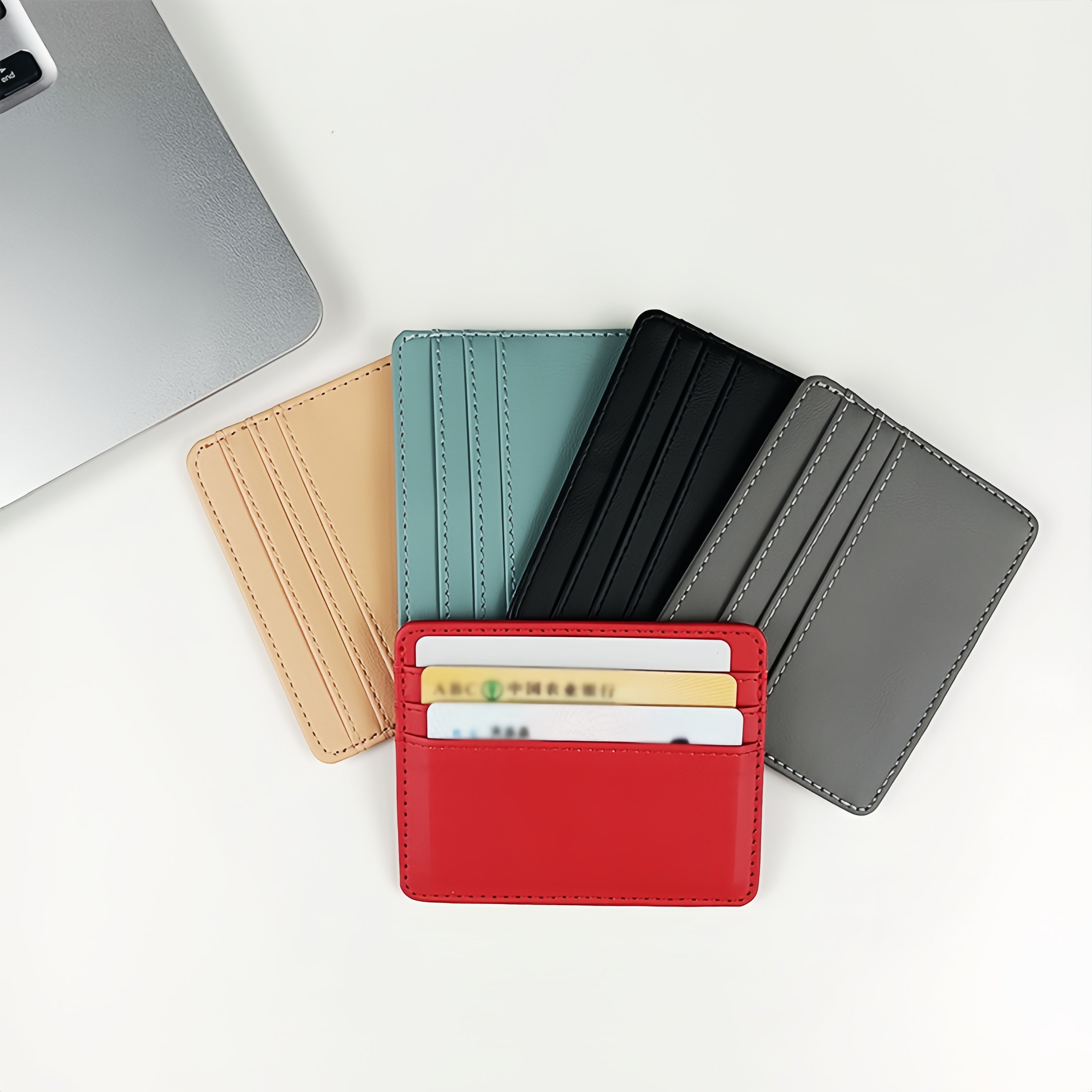 Card Case Made Of Pu Leather