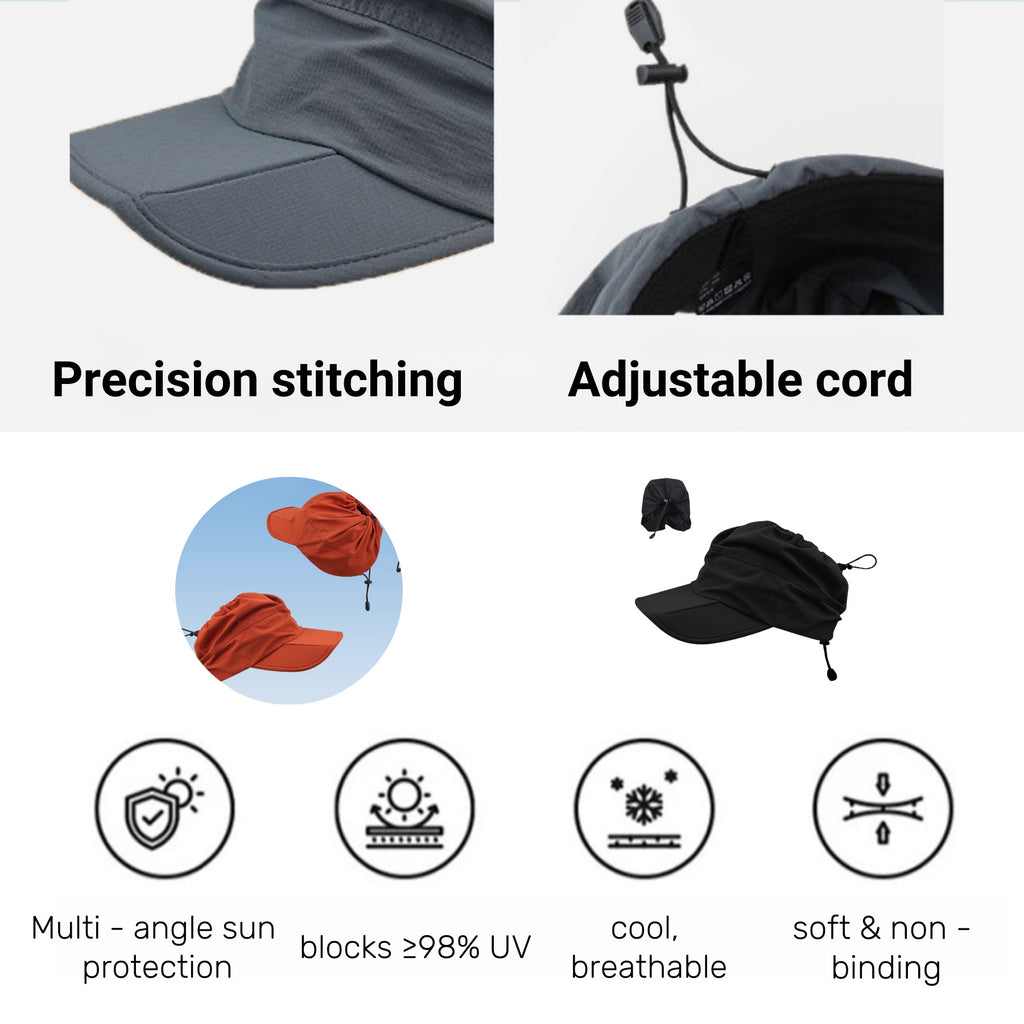 Portable Quick-Dry Visor Baseball Cap
