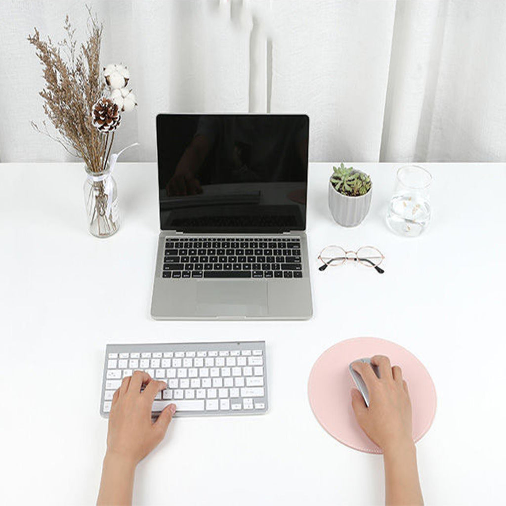 Round Solid Color Pvc Mouse Pad
