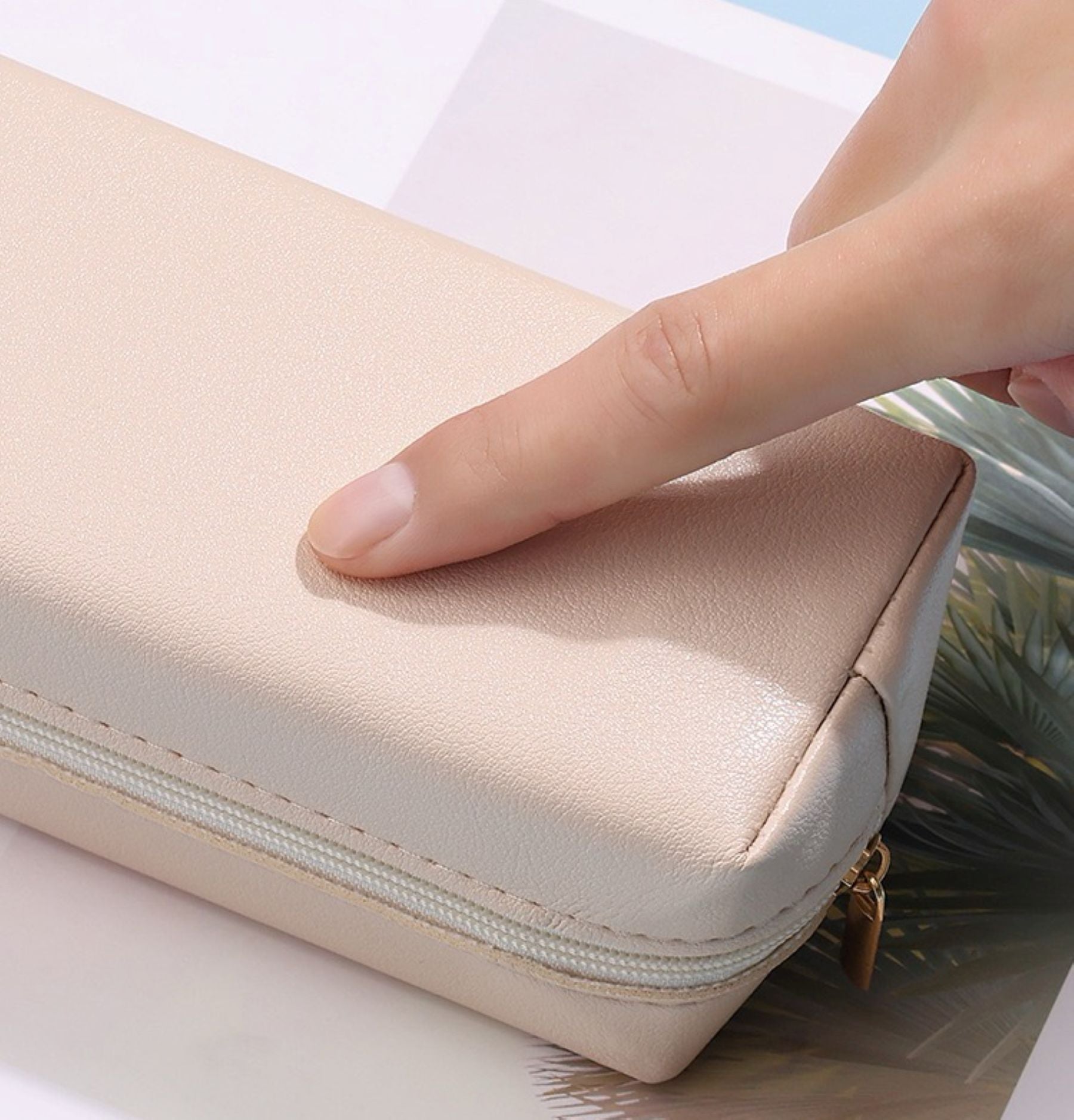 PU Leather Large-capacity Pen Case