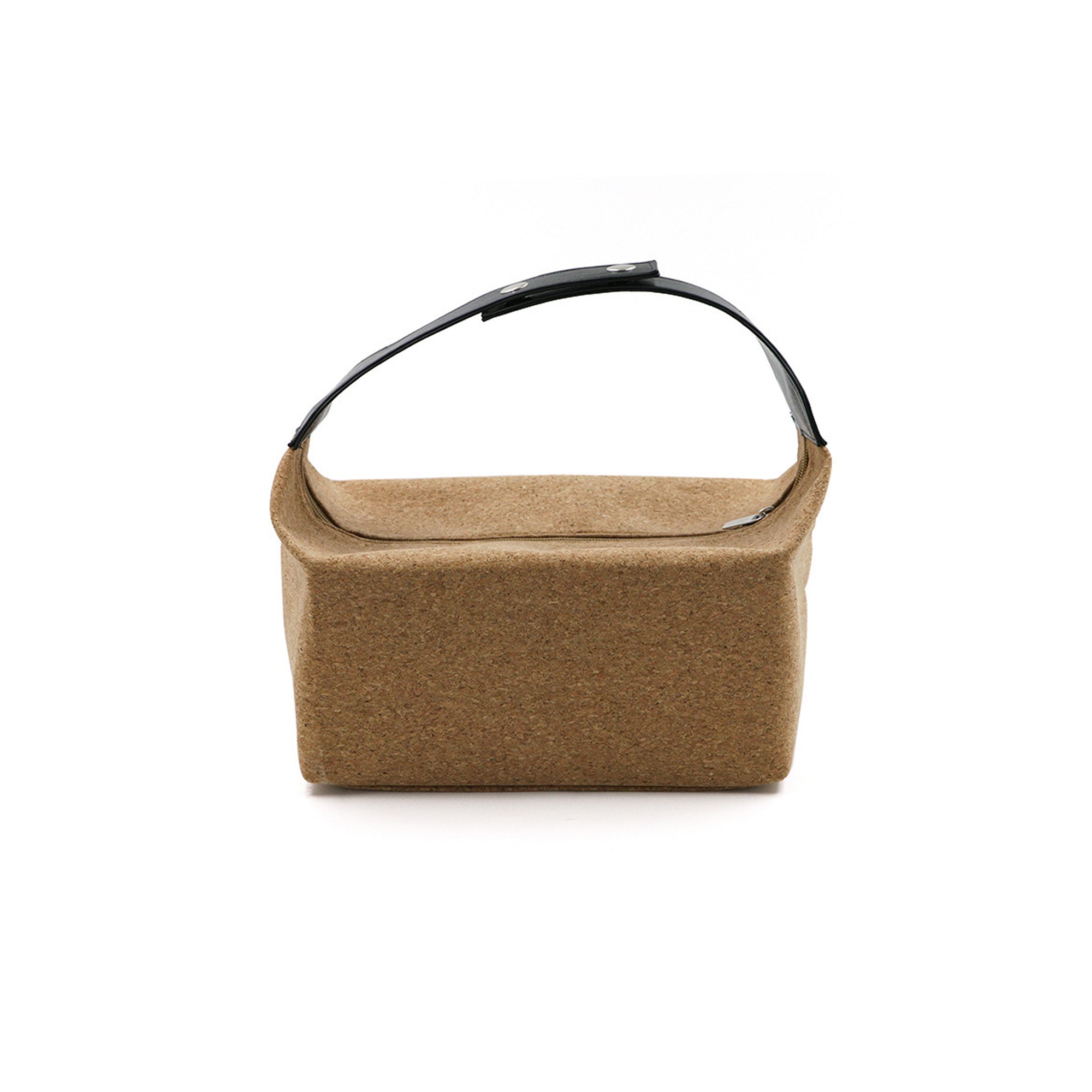 Open-Compartment Wood Grain Leather Tote
