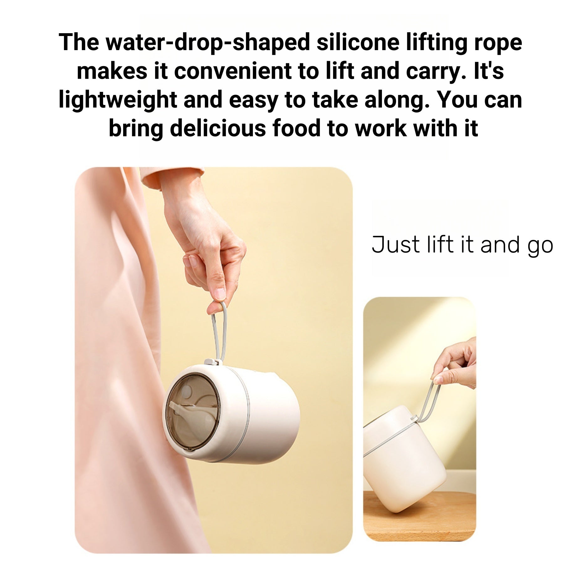 Insulated Cup With A Spoon