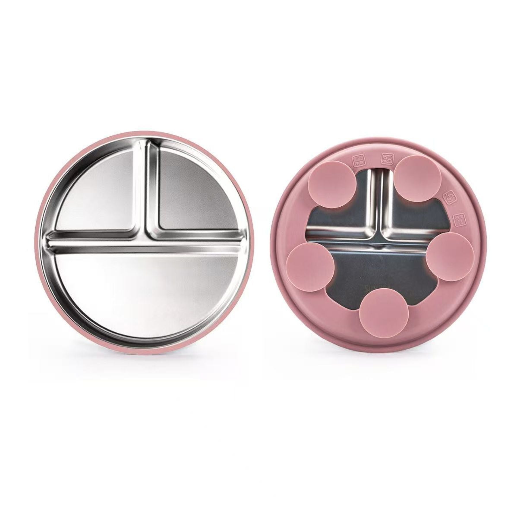 Children's Stainless Steel Baby Food Plates
