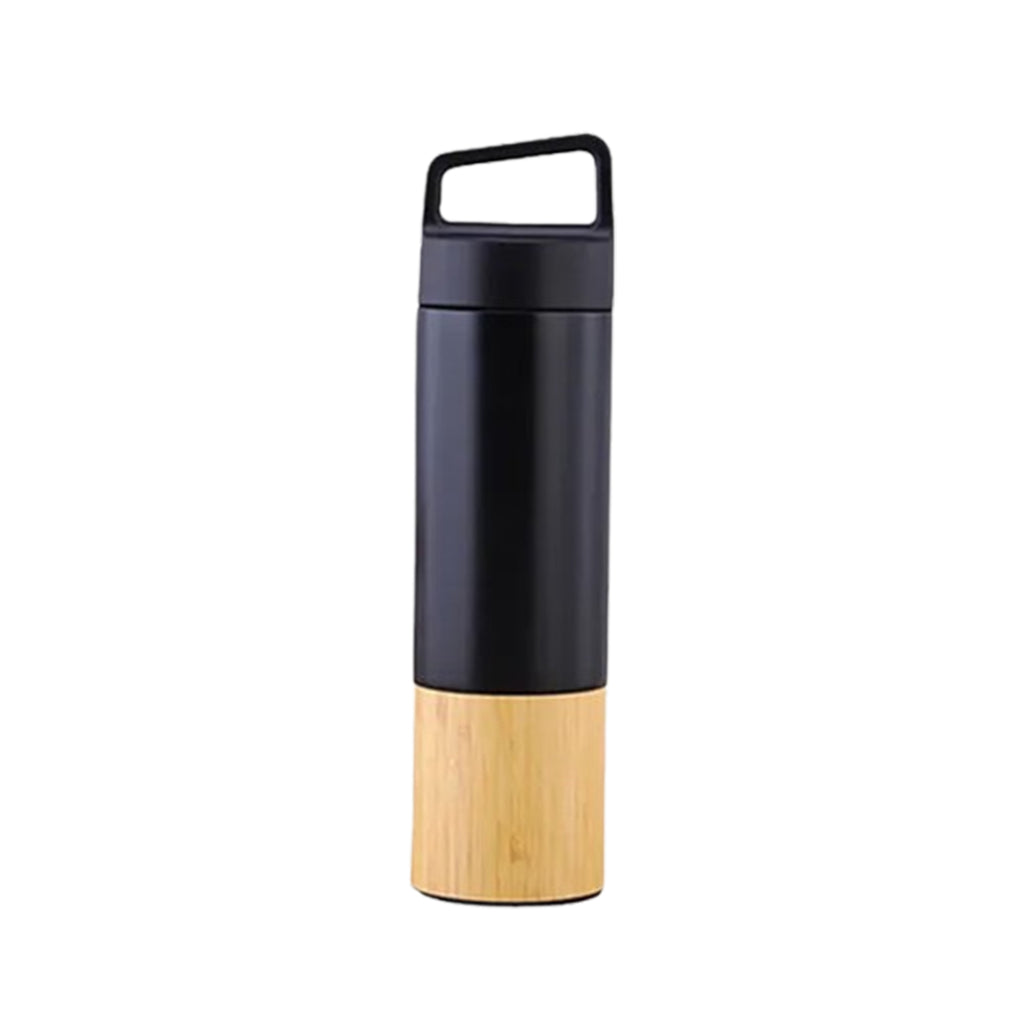 20 Oz Bamboo Stainless Steel Insulated Tumbler With Handle