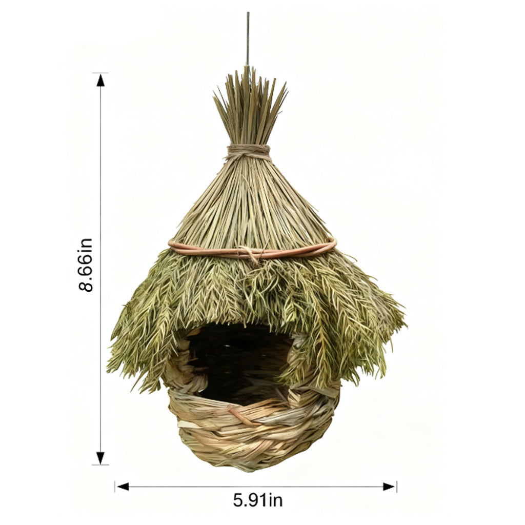 Environmentally Friendly Hand-woven Grass Bird House