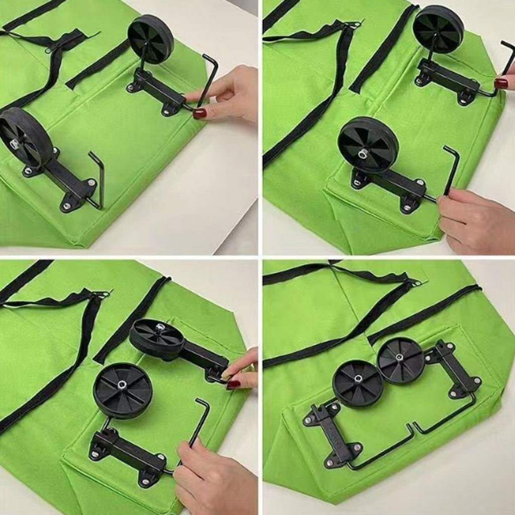 2 in 1 Lightweight Collapsible Shopping Cart