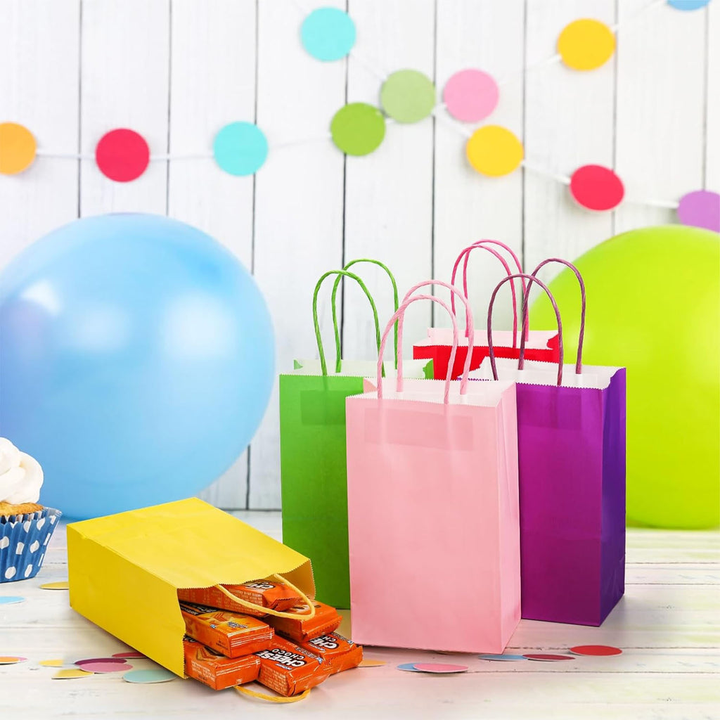 Colorful Kraft Paper Gift Bags