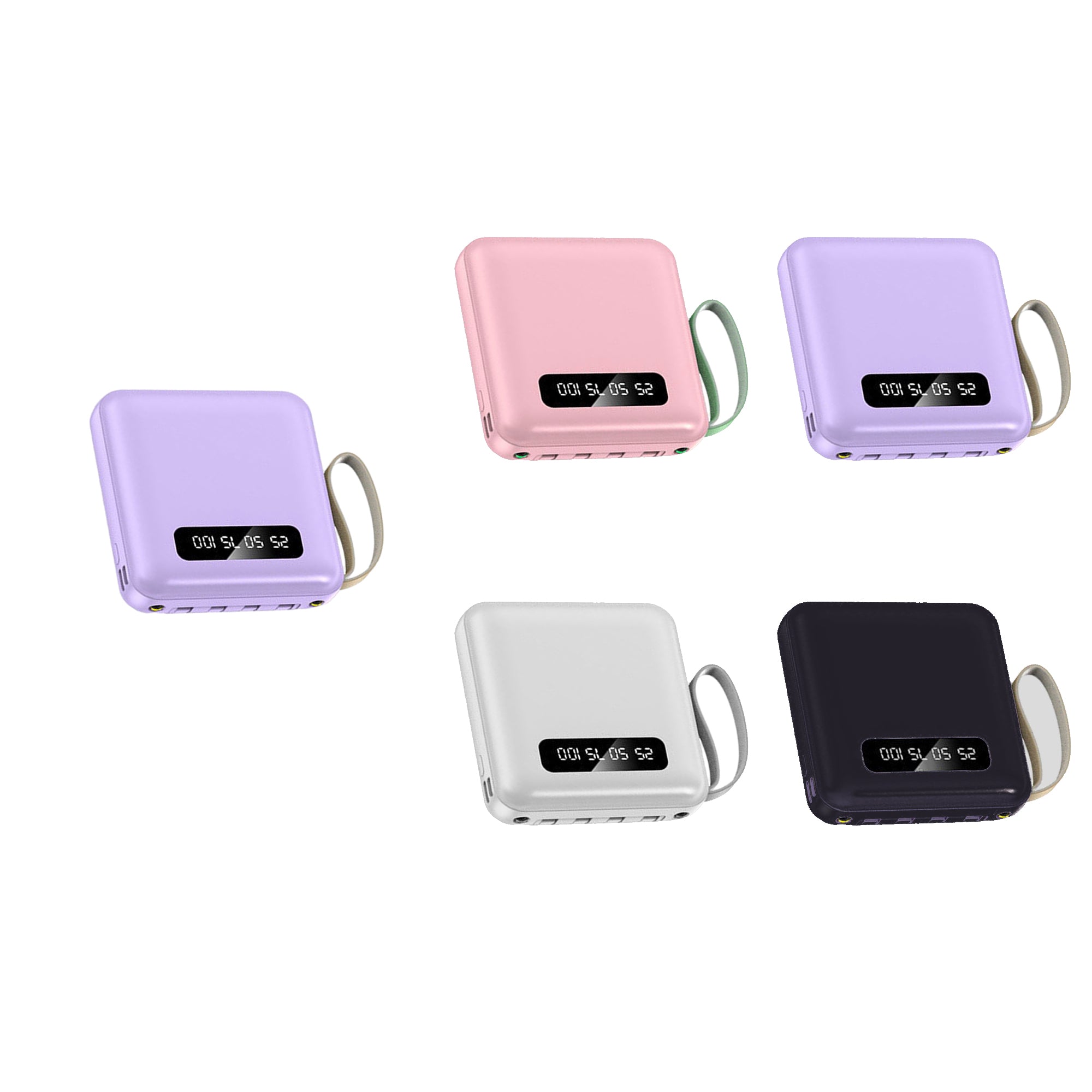 Led Power Bank With Removable Cable
