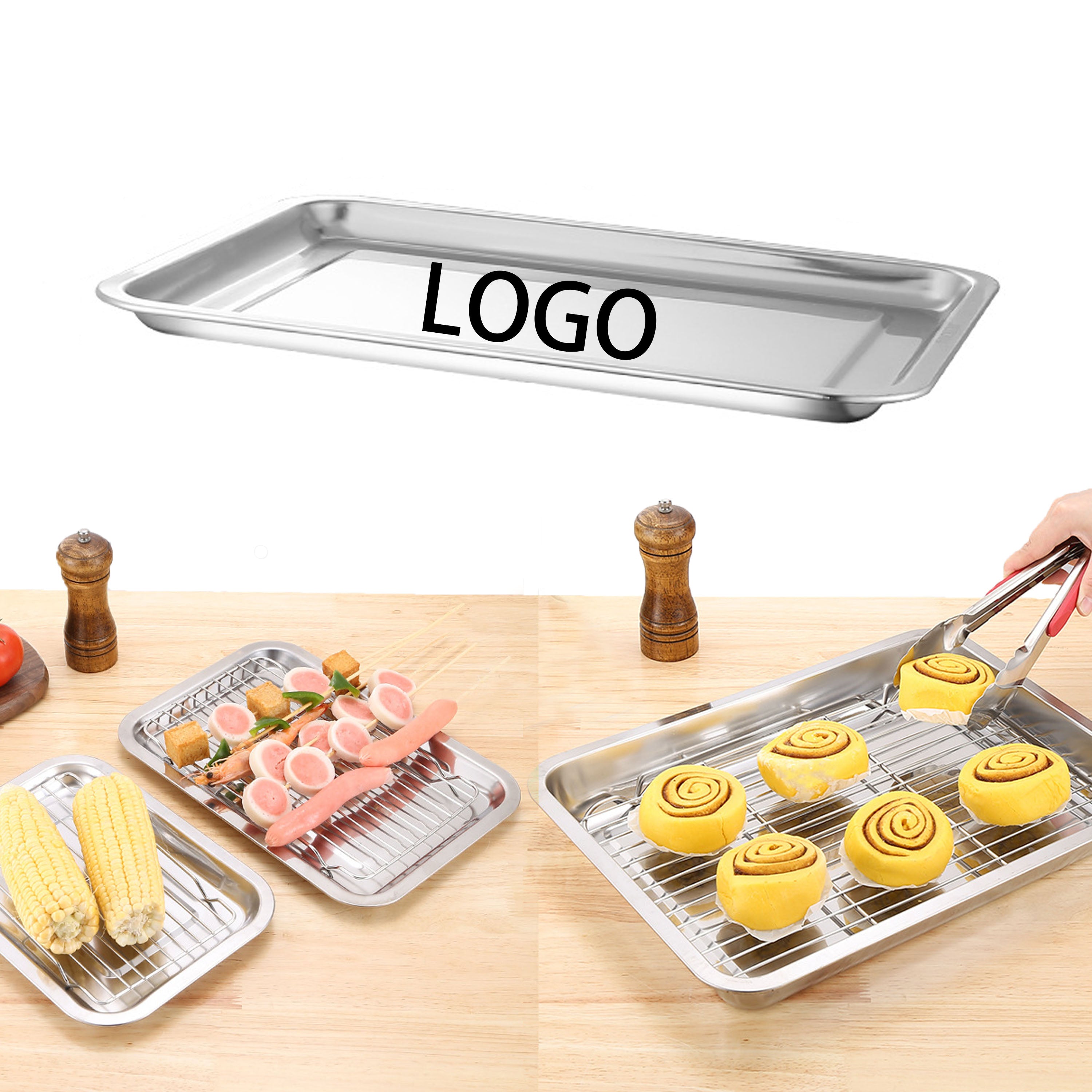 Stainless Steel BBQ Kitchen Plates