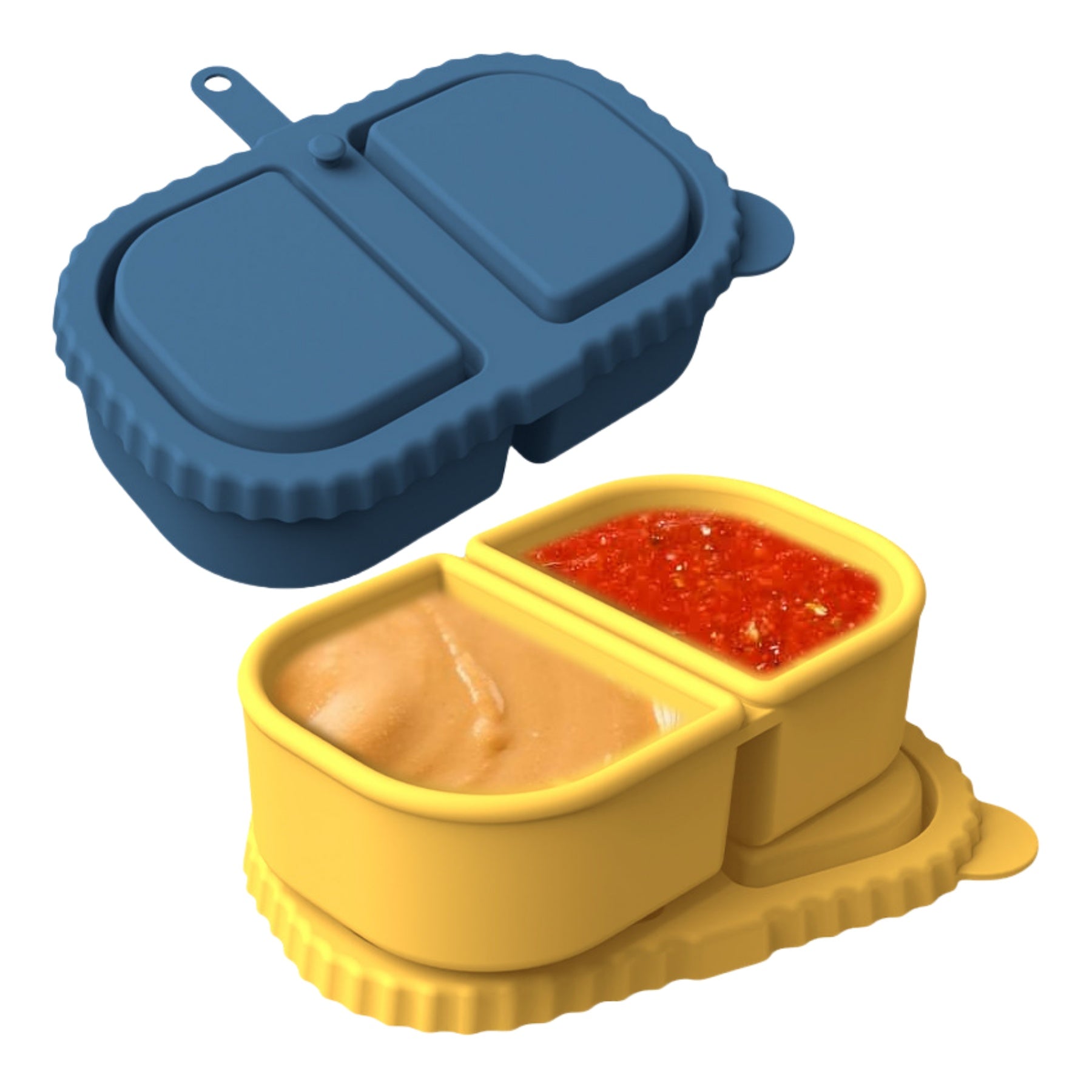 Double - Grid Lidded Seasoning Box
