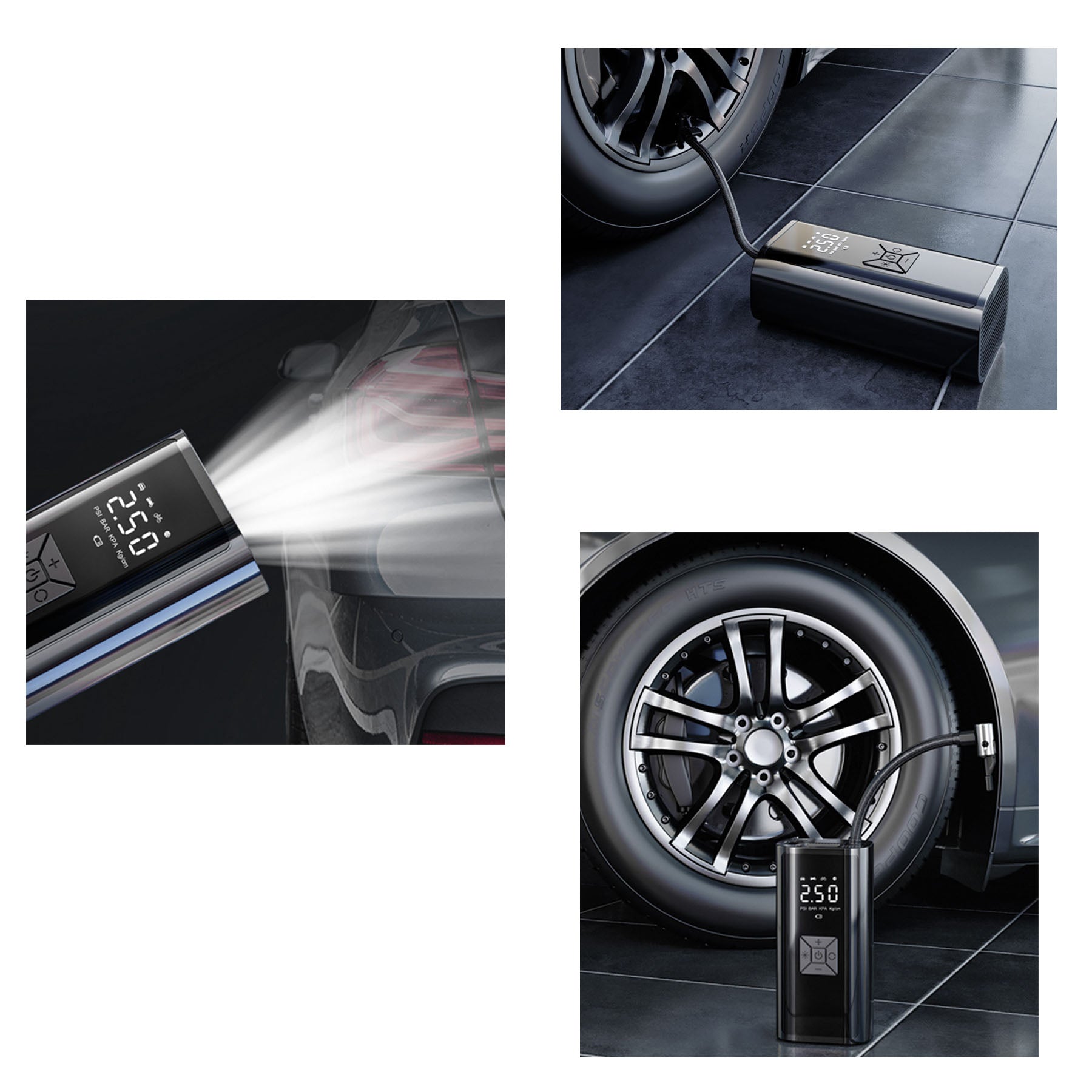 Portable Multifunctional Car Tire Inflator