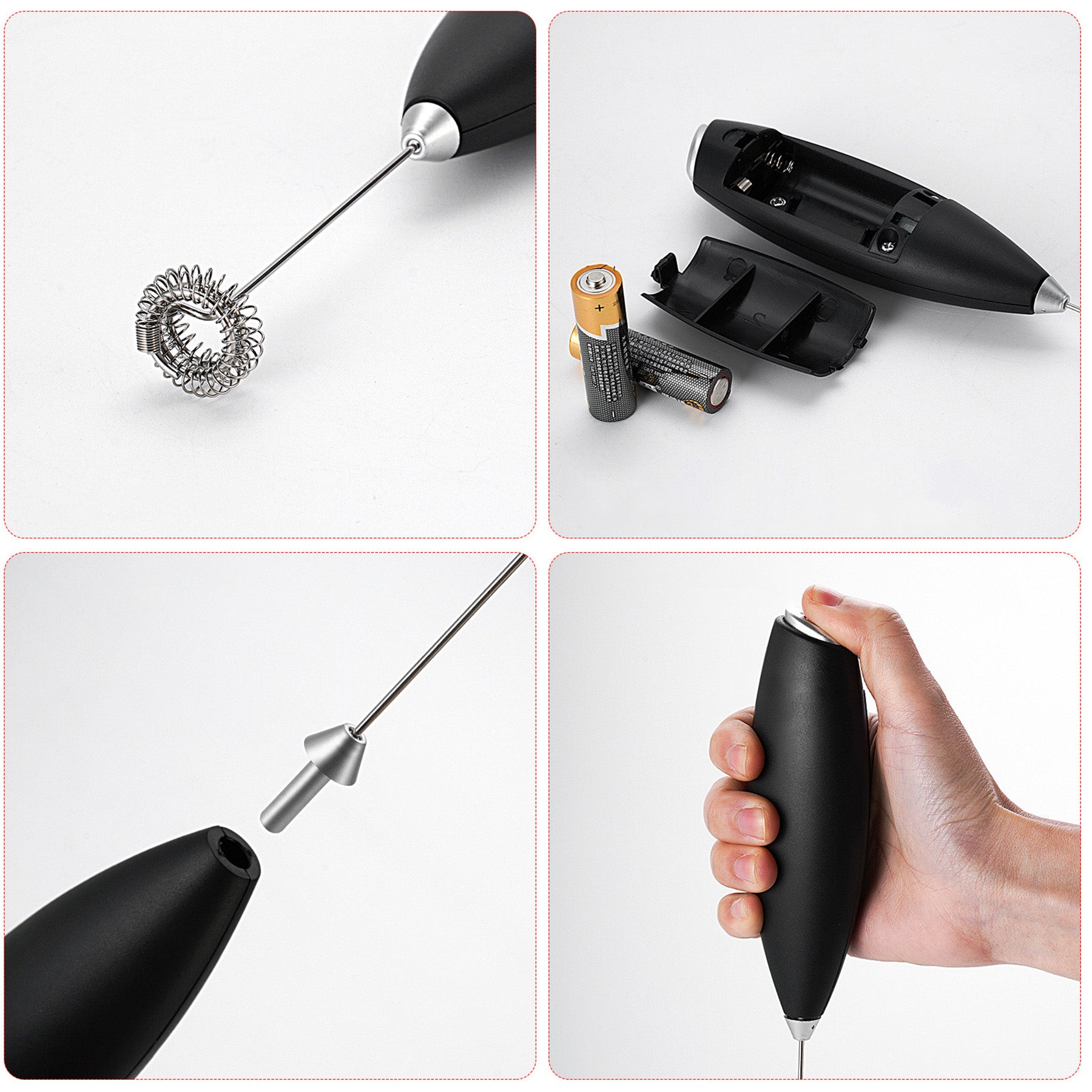 Battery Operated Handheld Milk Frother