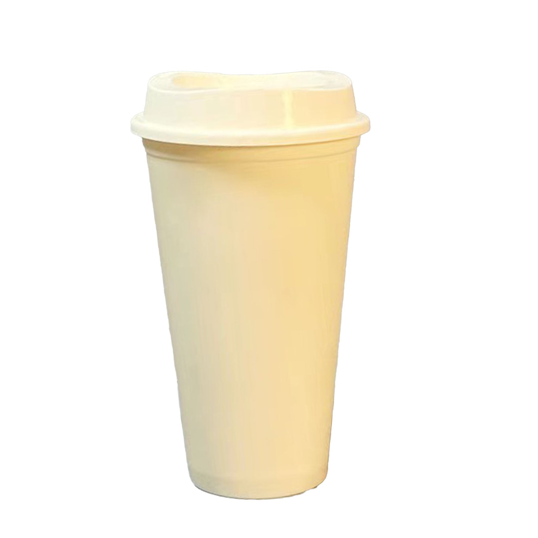 16Oz Cold Color Changing Plastic Coffee Cup With Lid