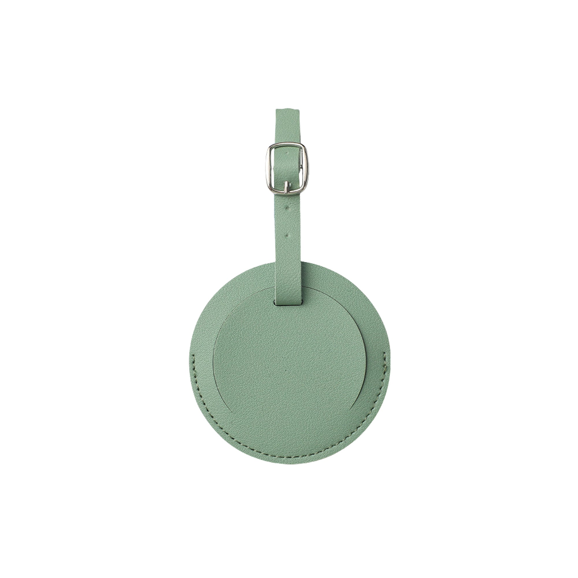 Premium Faux Leather Round Baggage ID Tag