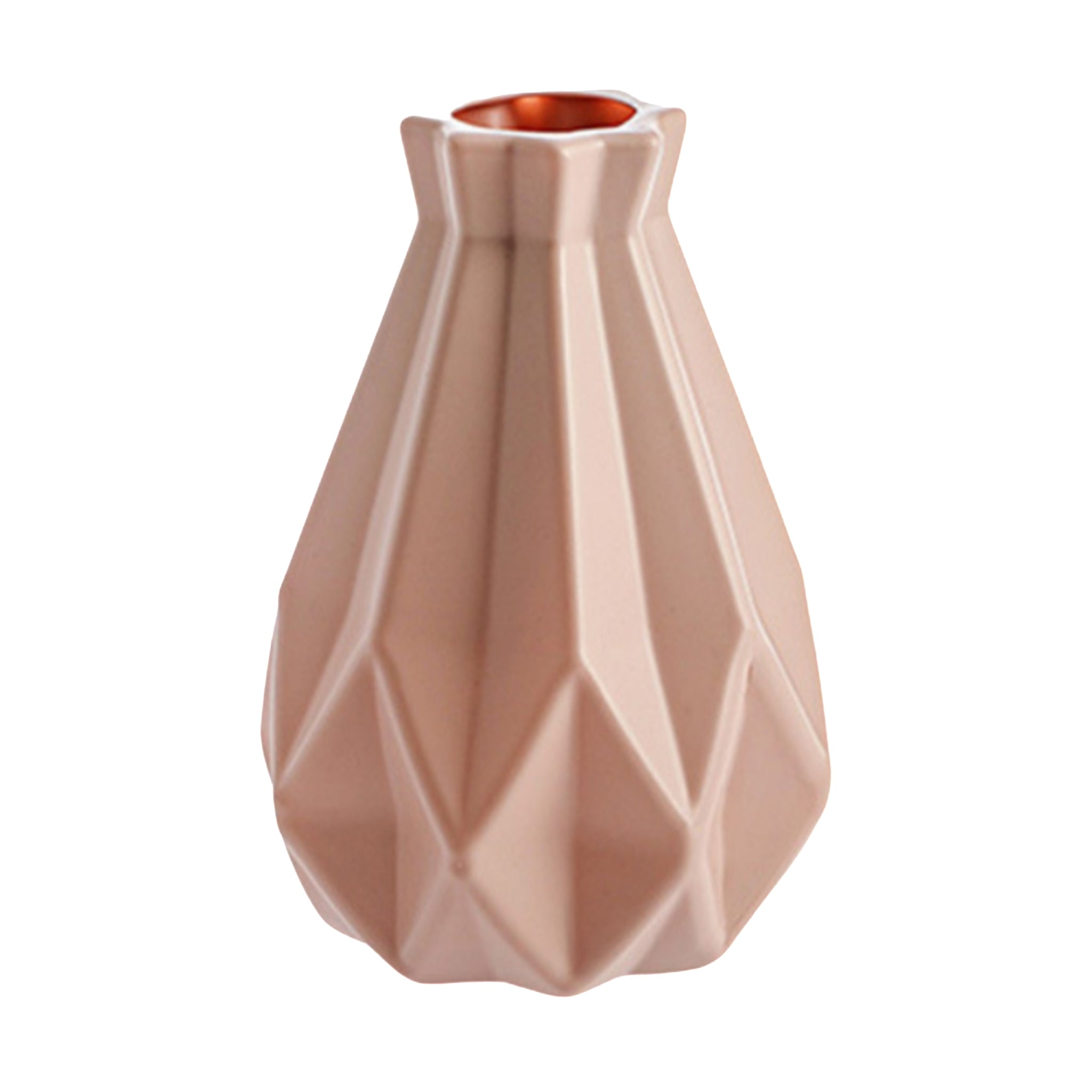 Scandinavian Ceramic Look Plastic Vase Moody Tones Decor
