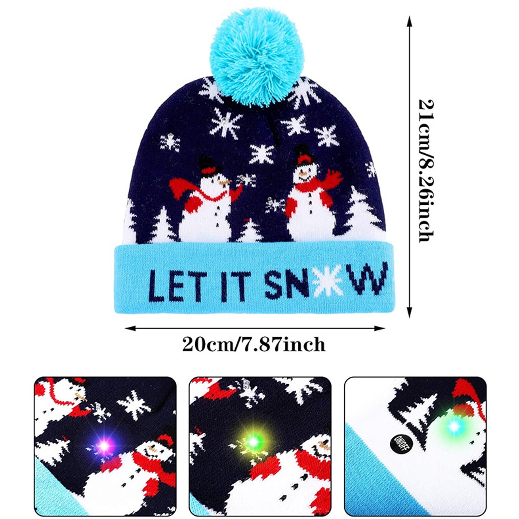 Led Light-Up Christmas Hats