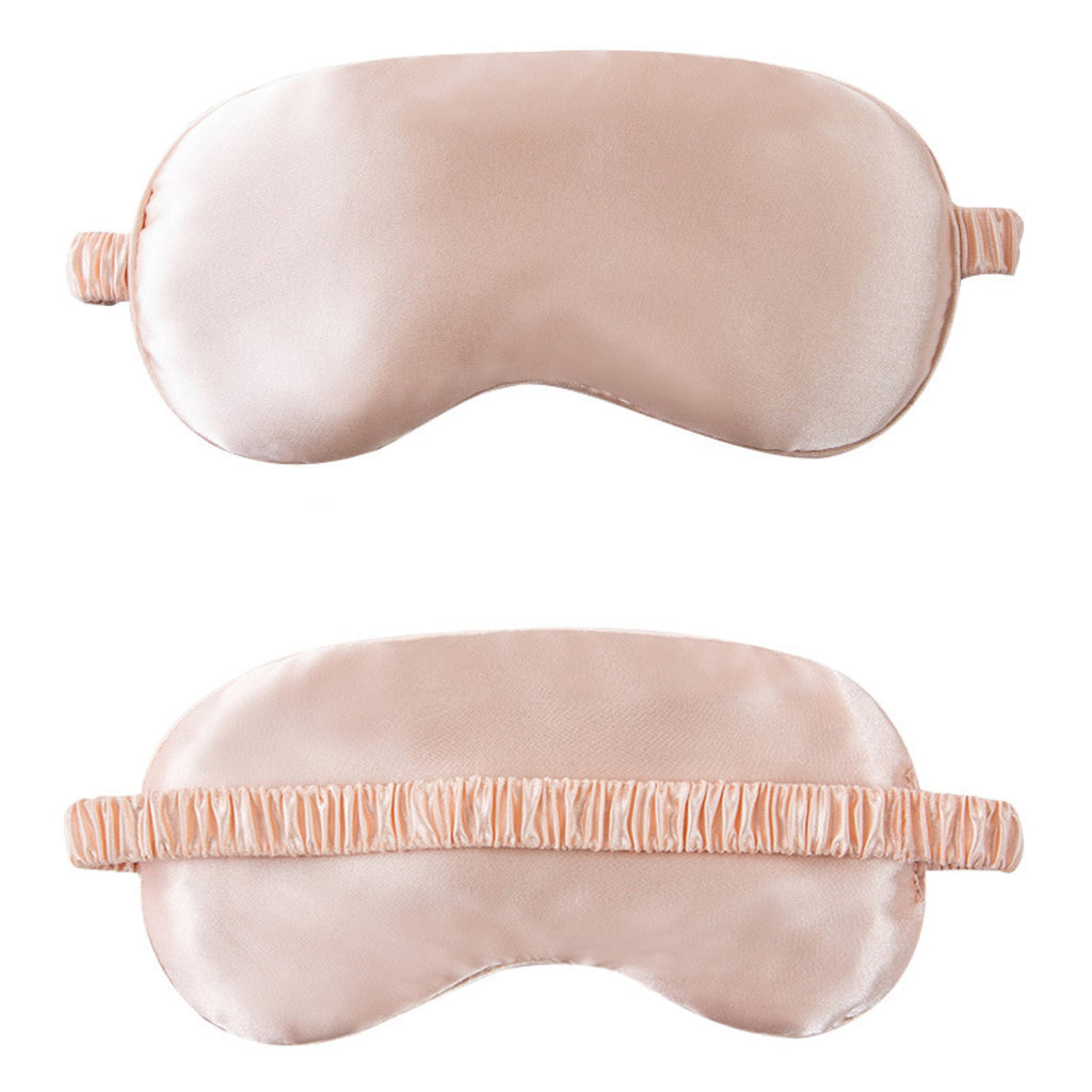 Portable Double-Sided Silk Solid Color Eye Mask