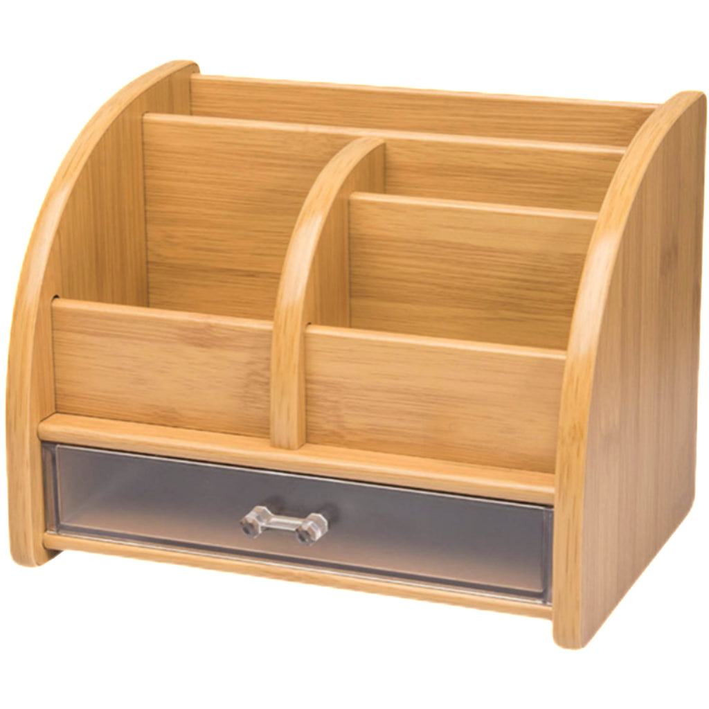 Multi-Functional Wooden Desk Storage Unit