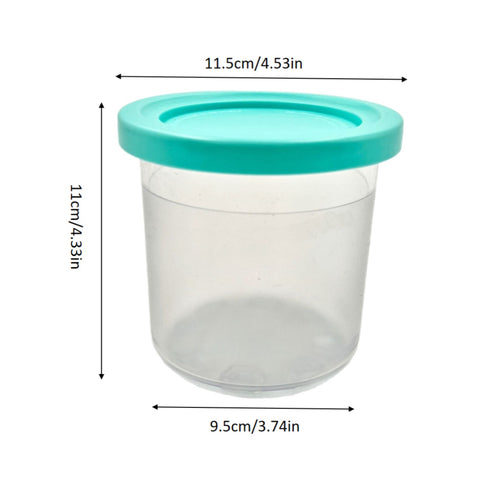 4 Durable Ice Cream Containers