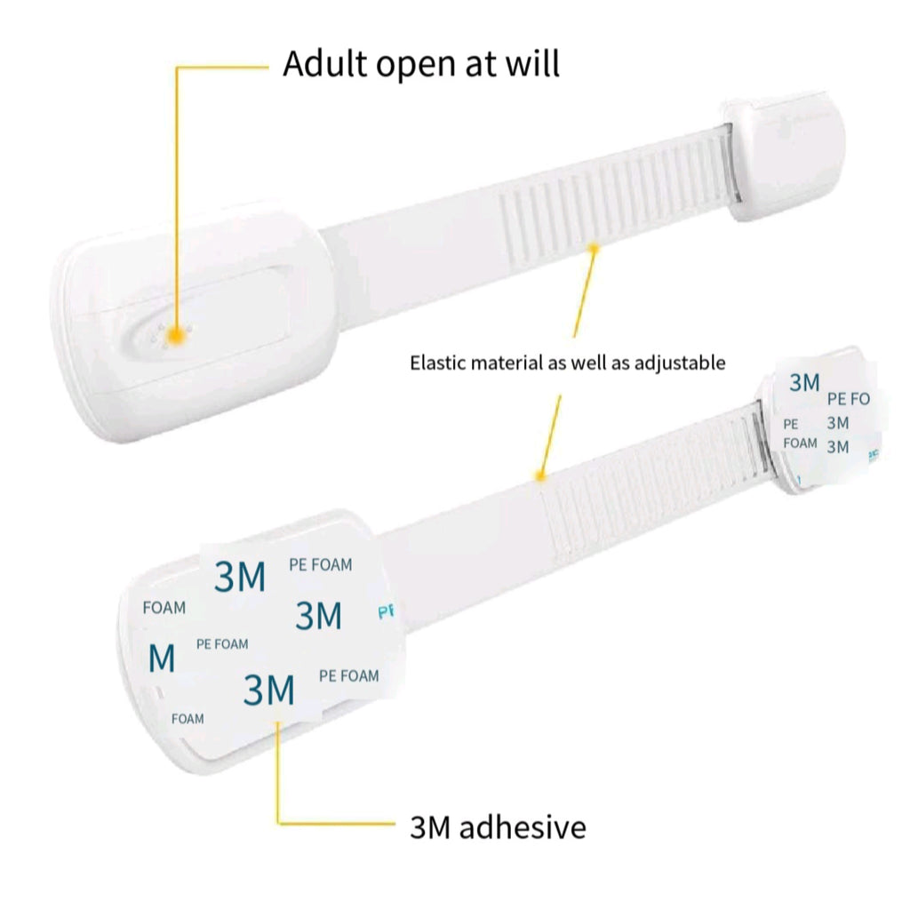 3M Adhesive Adjustable Baby Safety Cabinet Lock