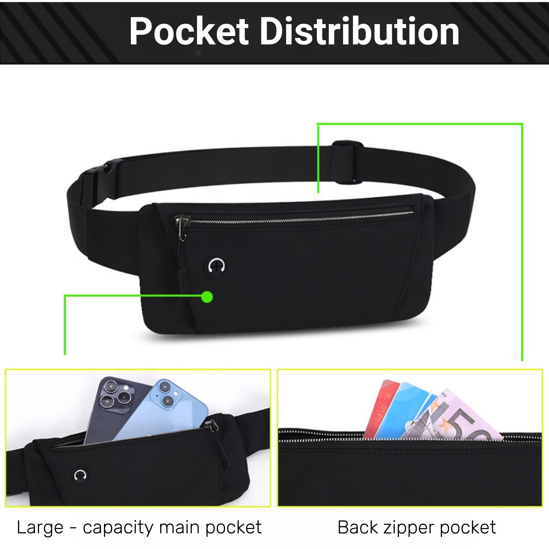 Outdoor Waterproof Sports Waist Bag