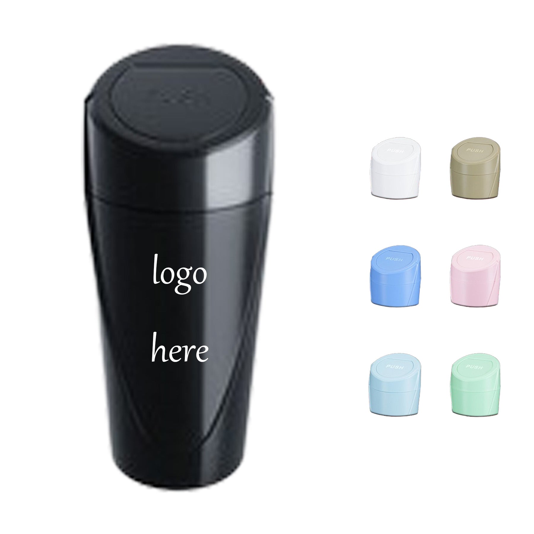 Round Bottle-shaped Car Trash Can