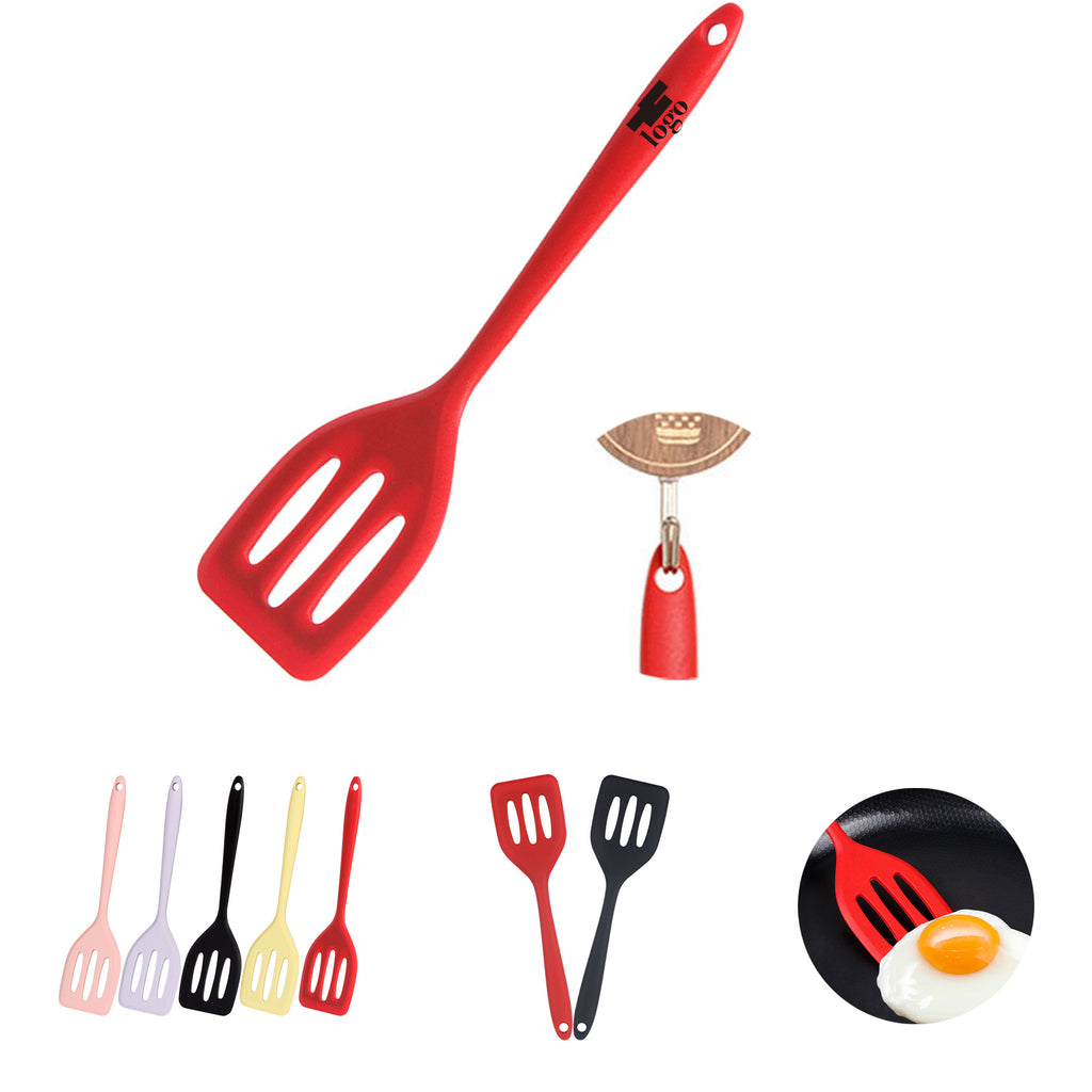 Small Silicone Slotted Silicone Spatula