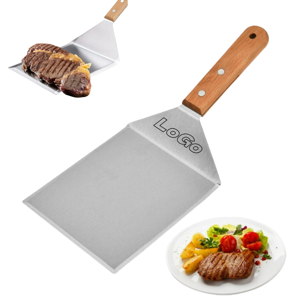 Stainless Steel Three - Sided Kitchen Spatula