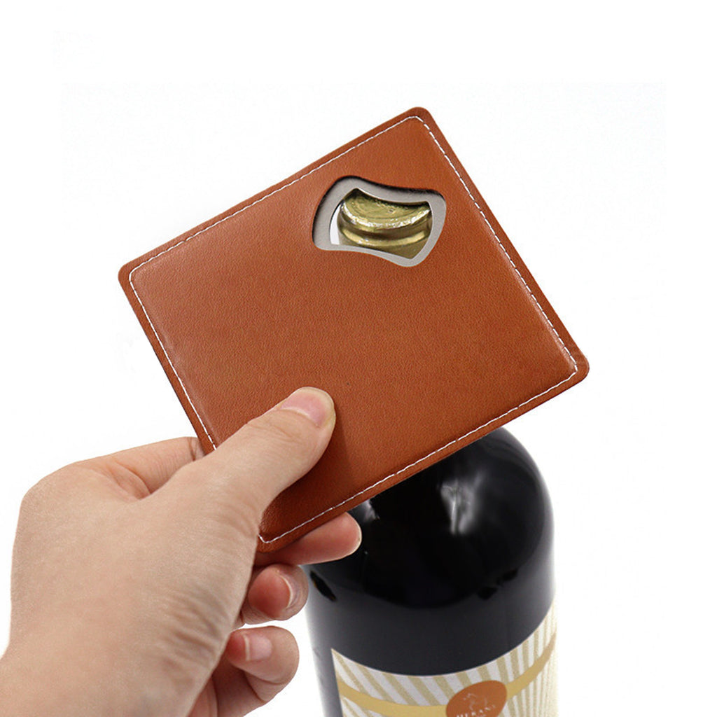 Stainless Steel Bottle Opener Coaster