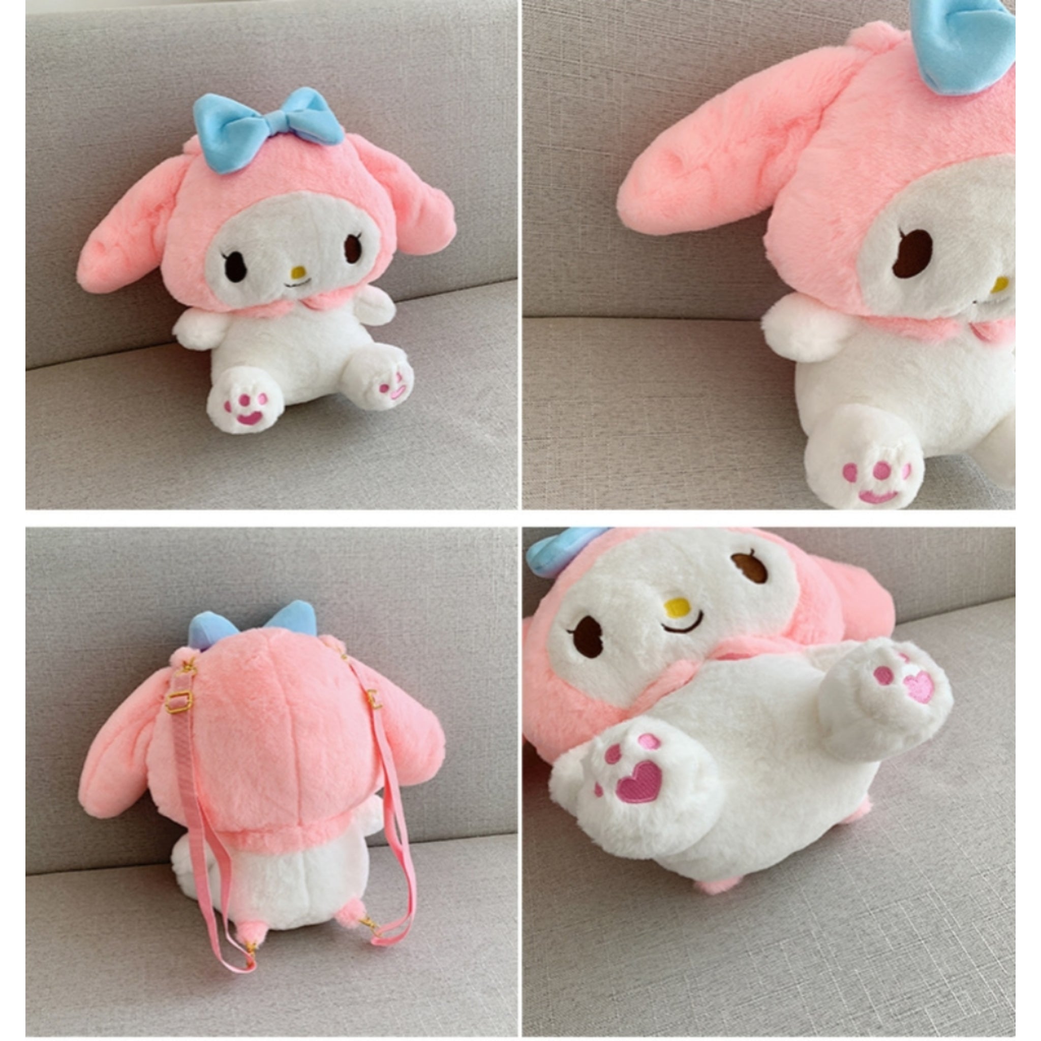 Sanrio Kuromi Plush Backpacks Kids Birthday Kawaii B2S Gift