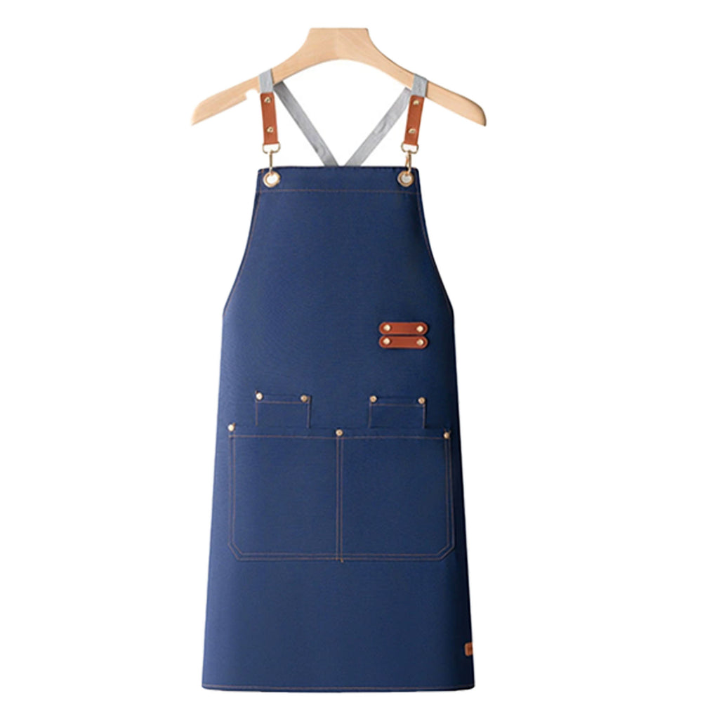 Custom Canvas Kitchen Apron W/ 2 Front Pockets, Antifouling