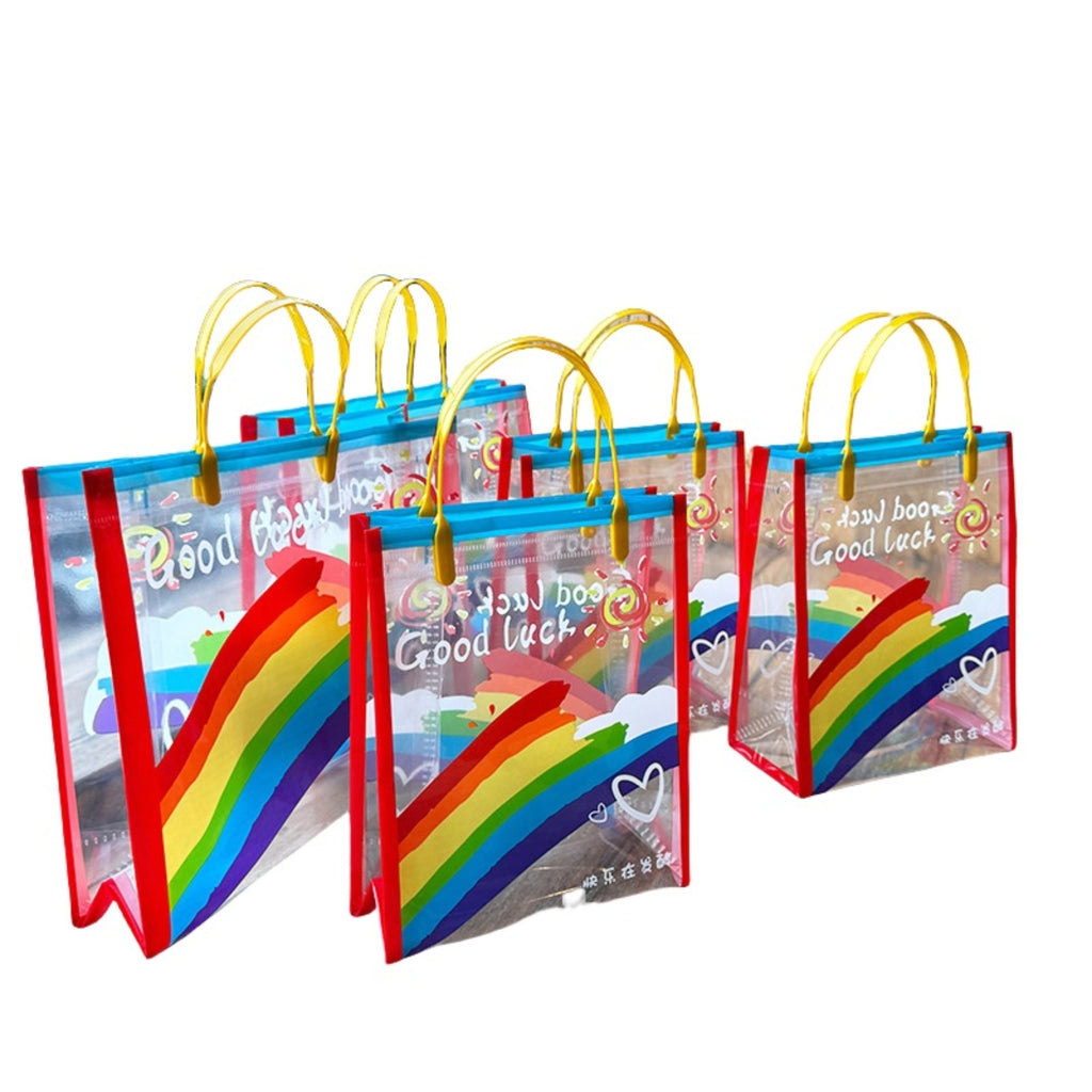 Rainbow Clear PVC Tote Bag