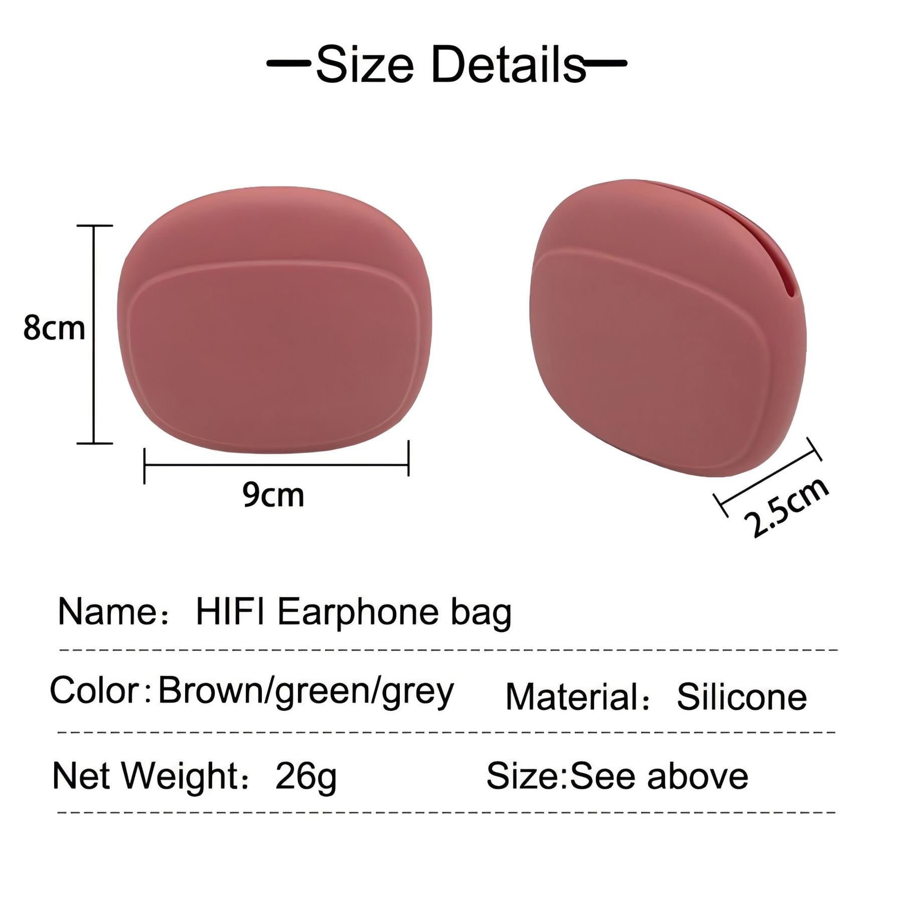 Silicone Earphone Storage Bag