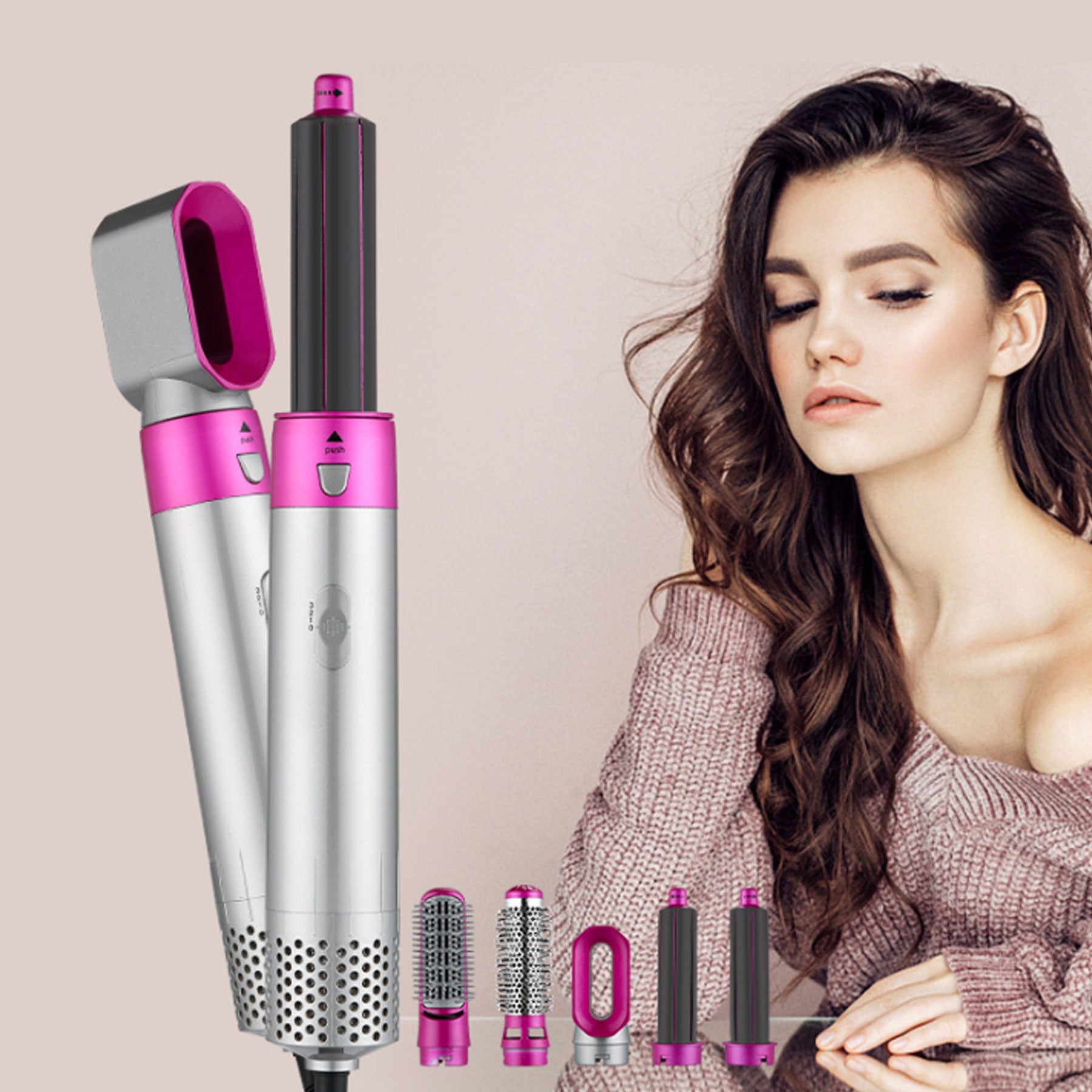 Multifunctional 5-in-1 Automatic Hair Curler