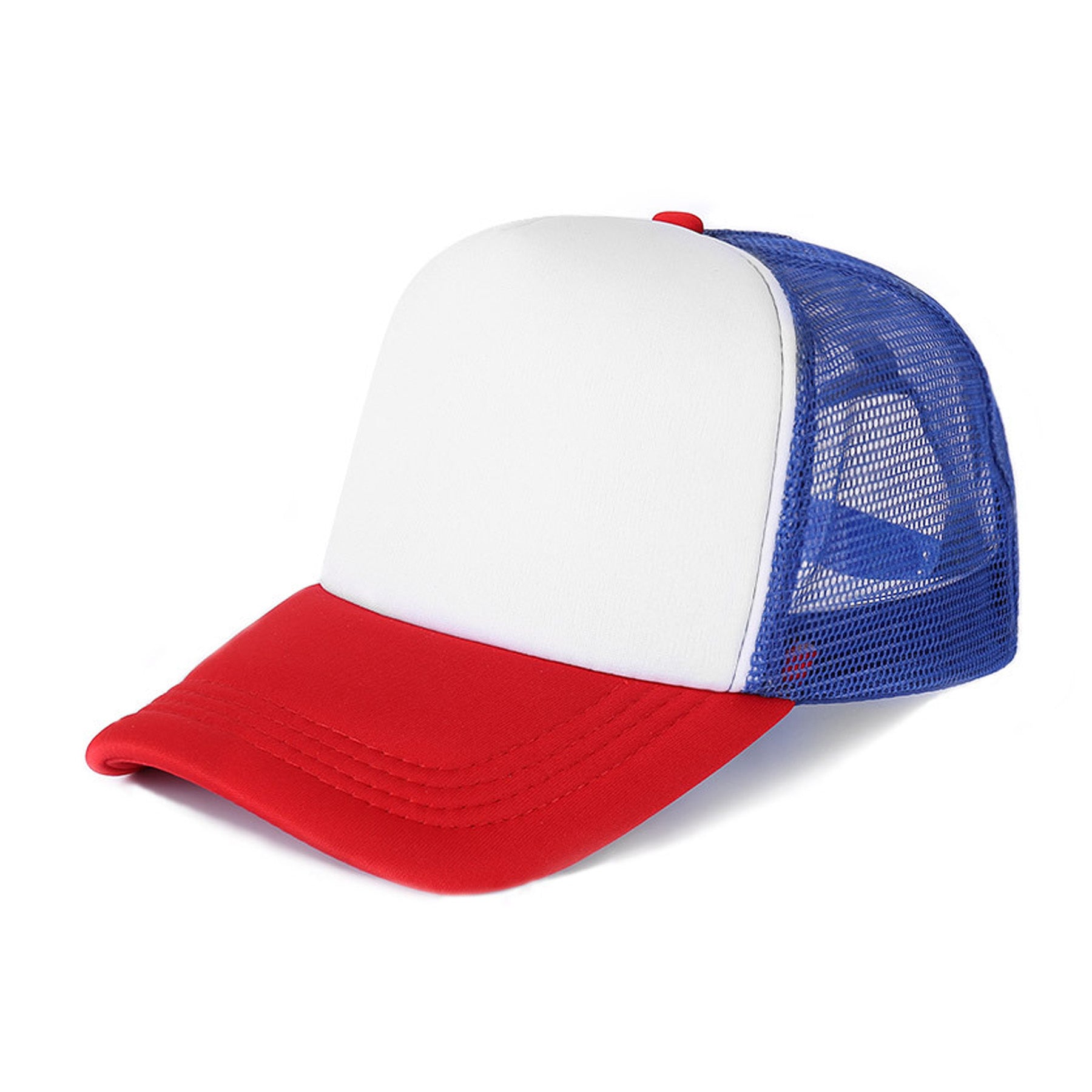 Trucker Mesh Caps w/ Sponge Visor & Plastic Snapback