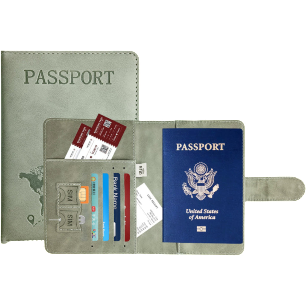 Leather Passport Protecting Cover