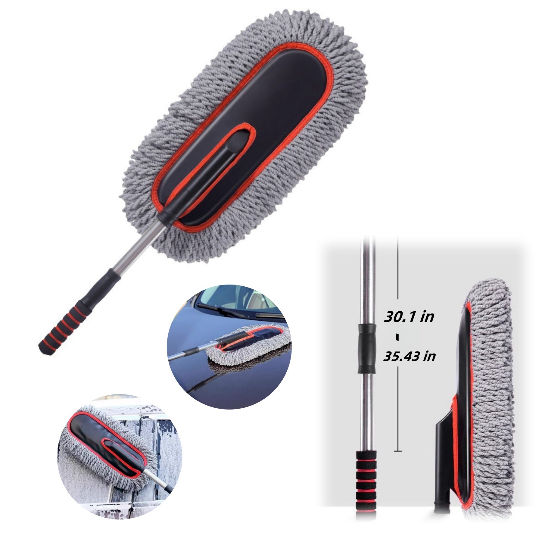 Extendable Microfiber Car Cleaning Brush