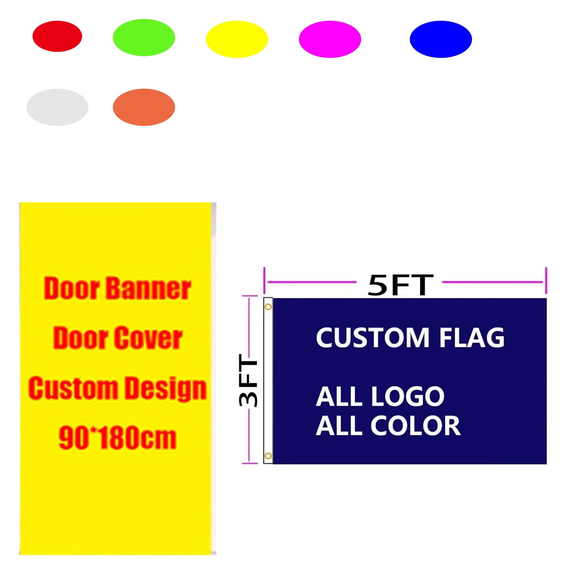 Custom Polyester Flag and Door Banner