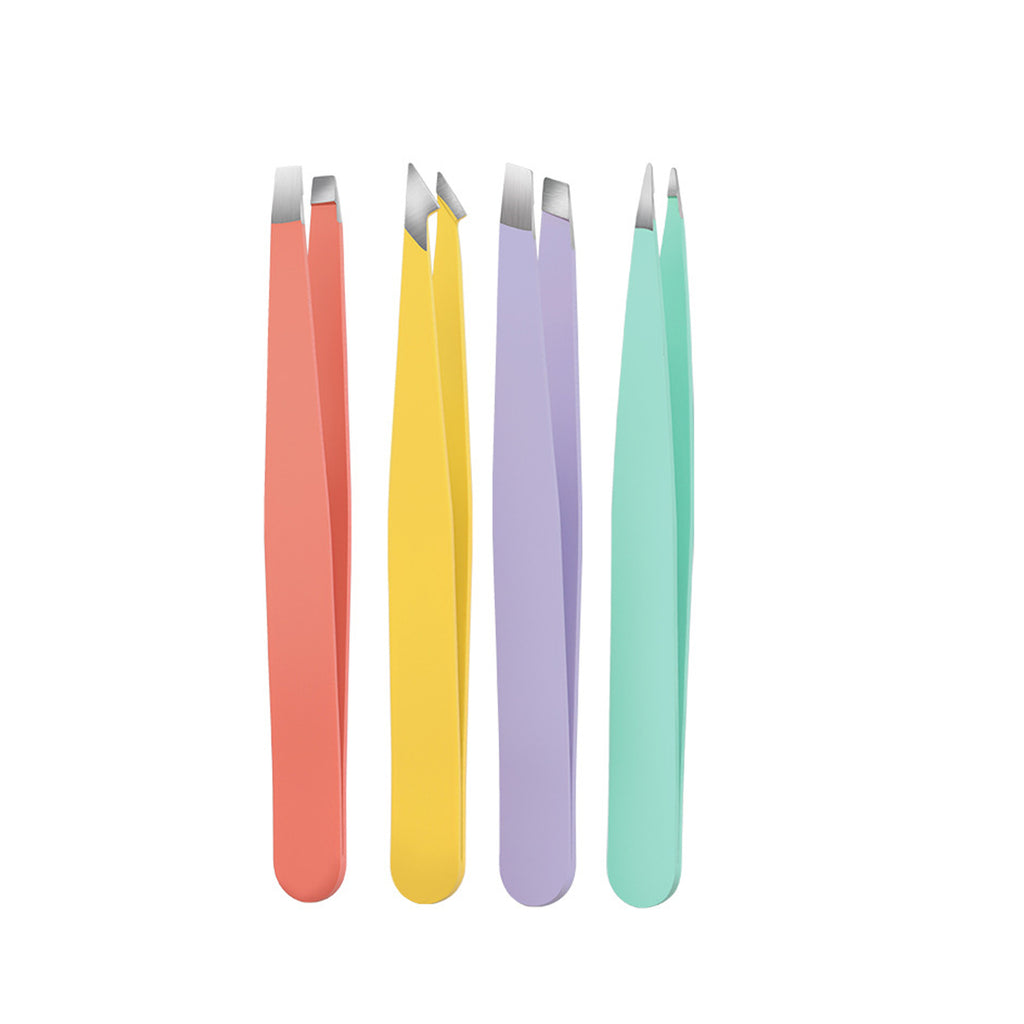 Slant Tip and Pointed Eyebrow Tweezer Set