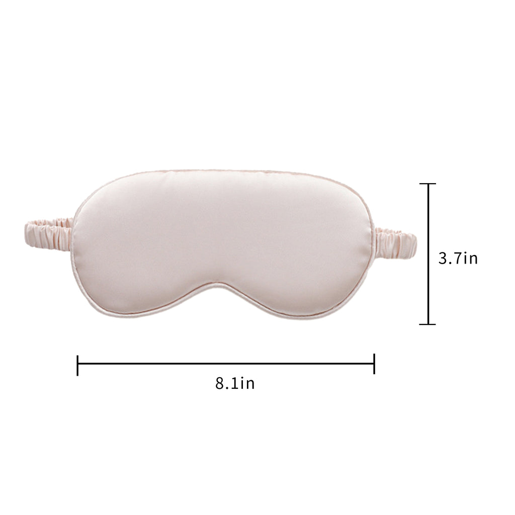 Imitation Silk Storage Eye Mask Cloth Bag Two-Piece Set