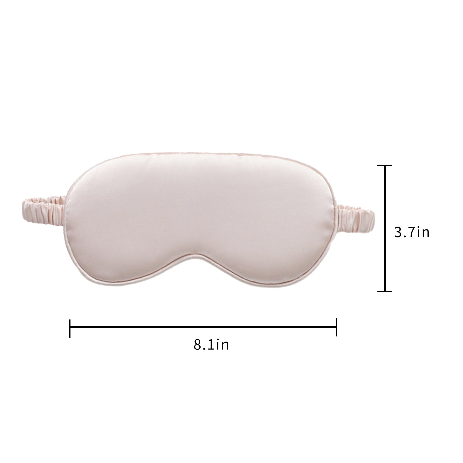 Imitation Silk Storage Eye Mask Cloth Bag Two-Piece Set