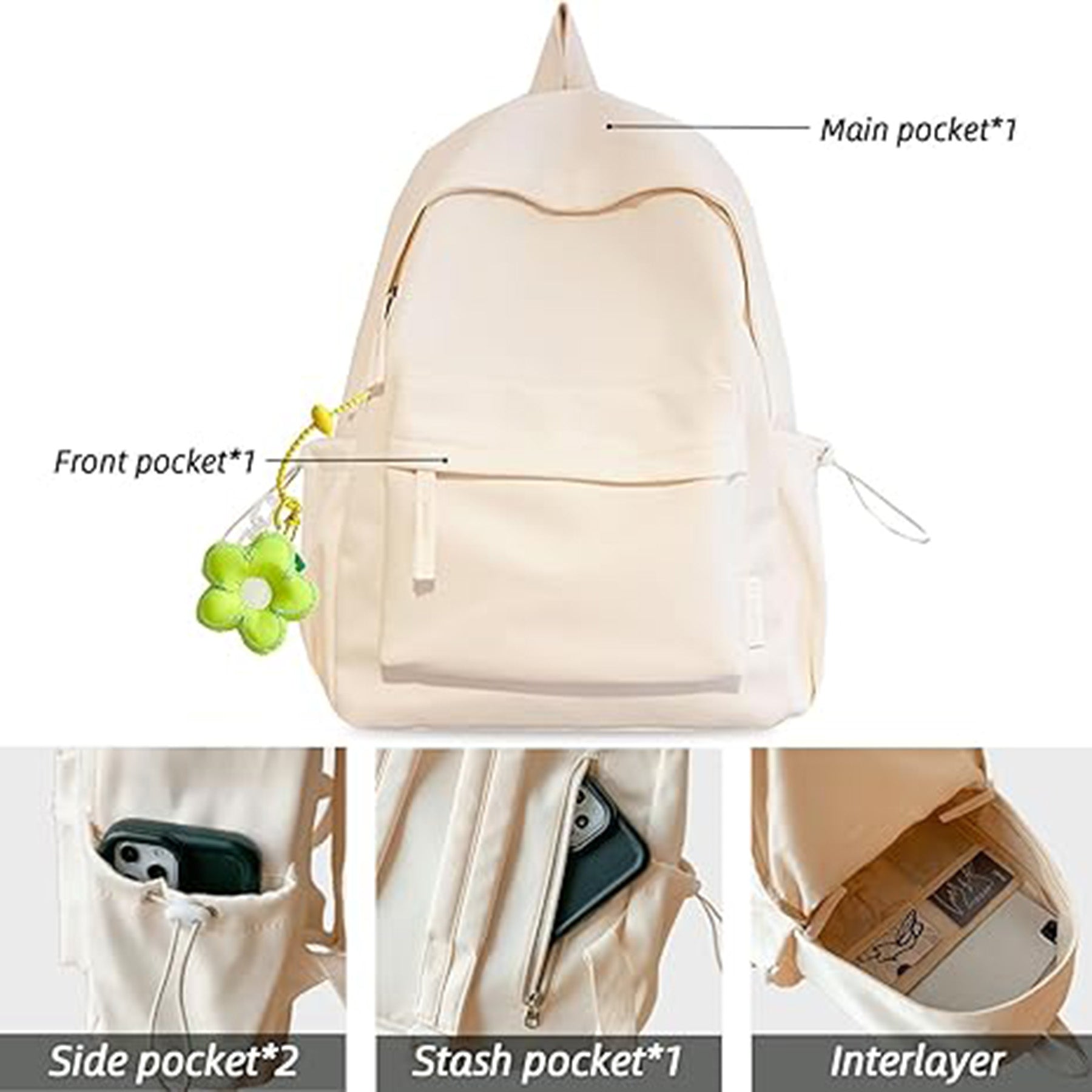 Cute Charm Lightweight Backpack