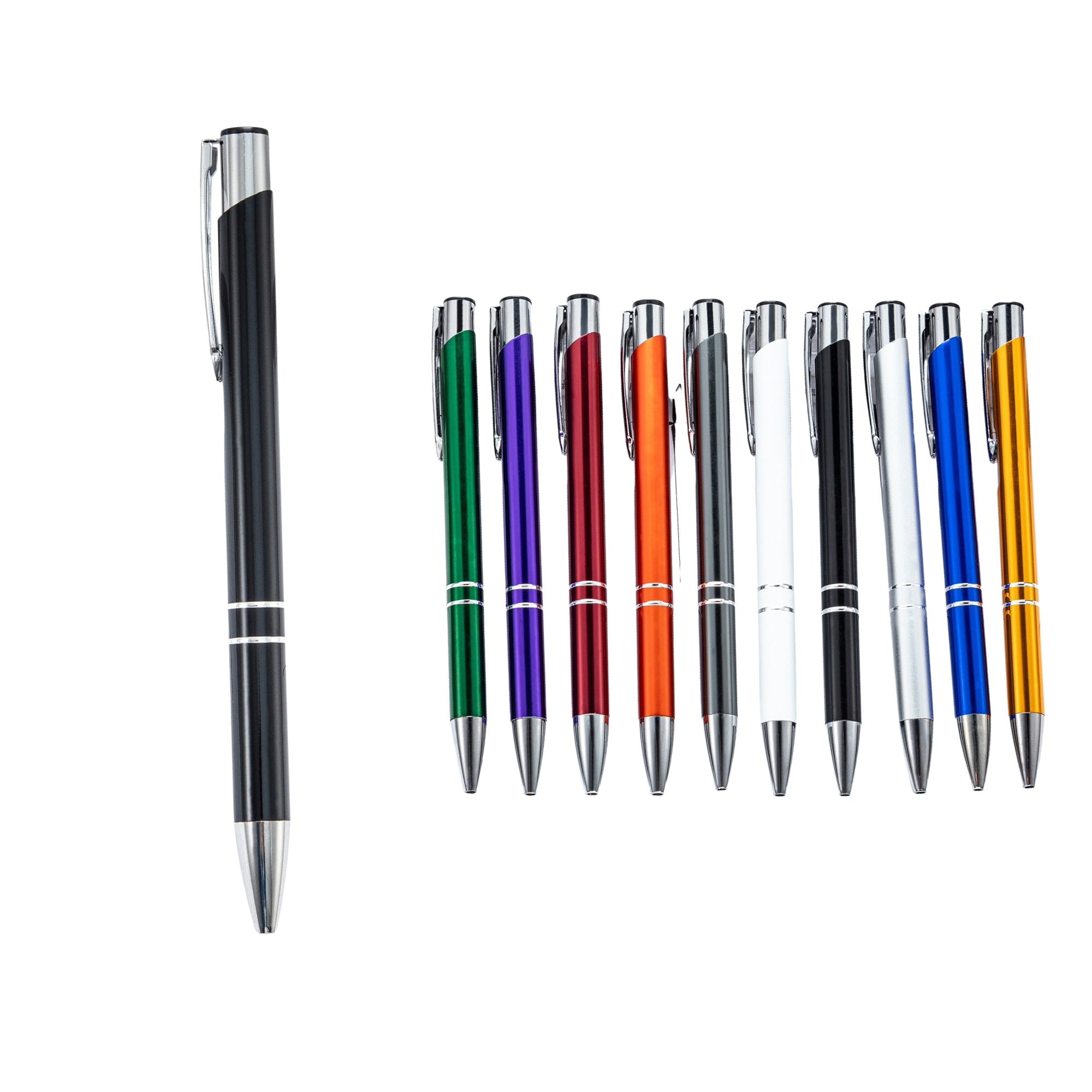 Creative Push-Top Metal Ballpoint Pen - Writing Tool
