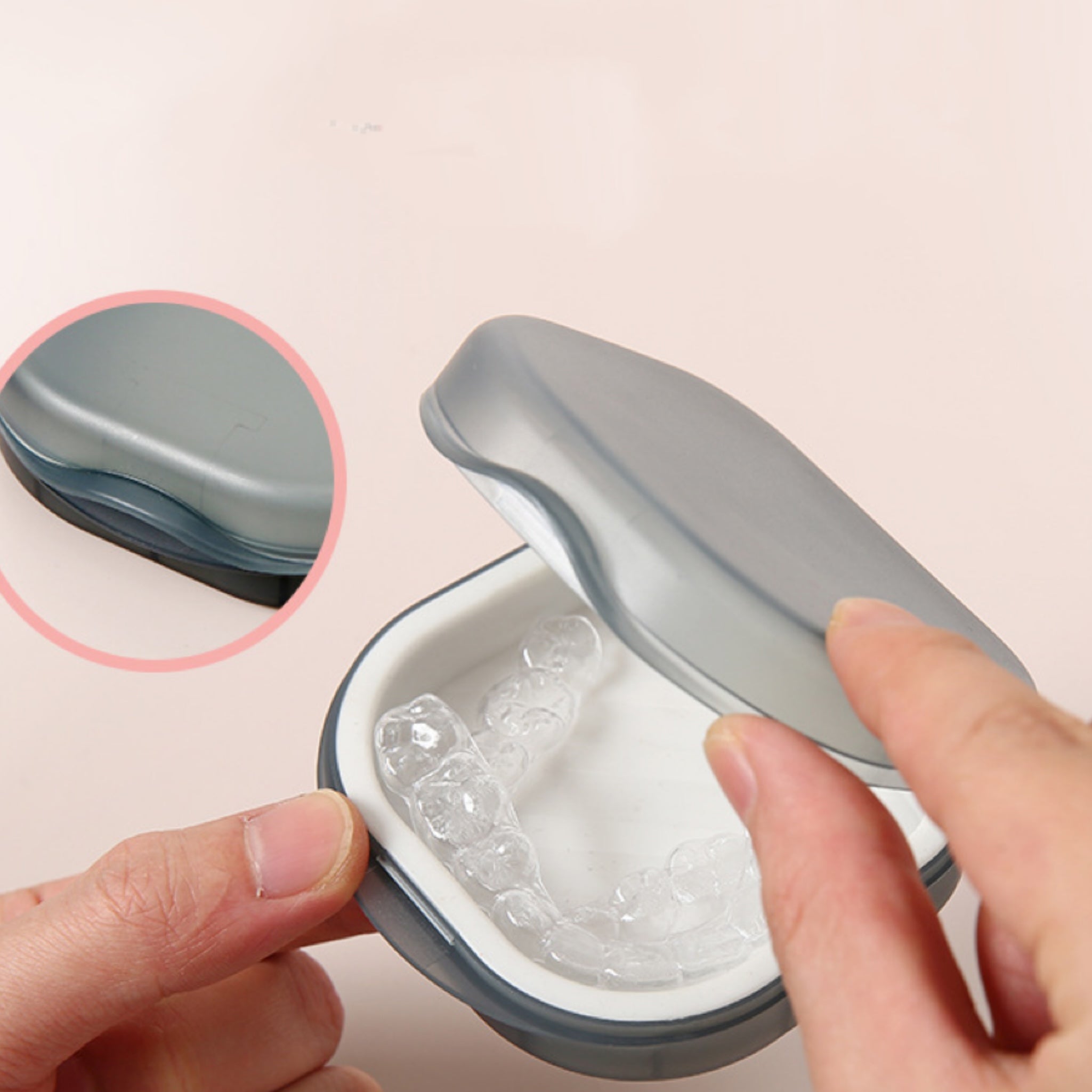 Portable Storage Case for Invisible Aligners and Retainers