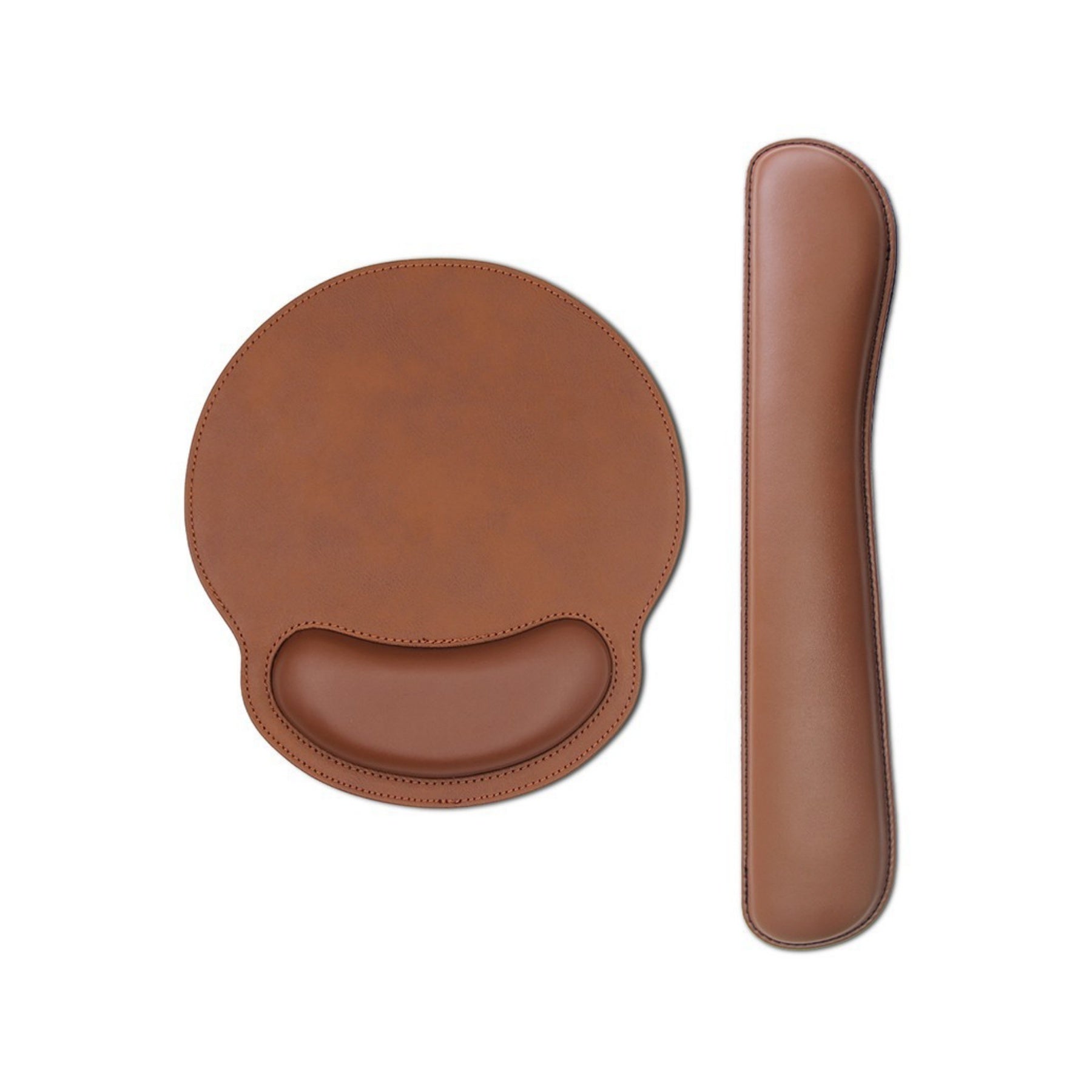 Leather Wrist Rest Mouse Pad With Hand Support