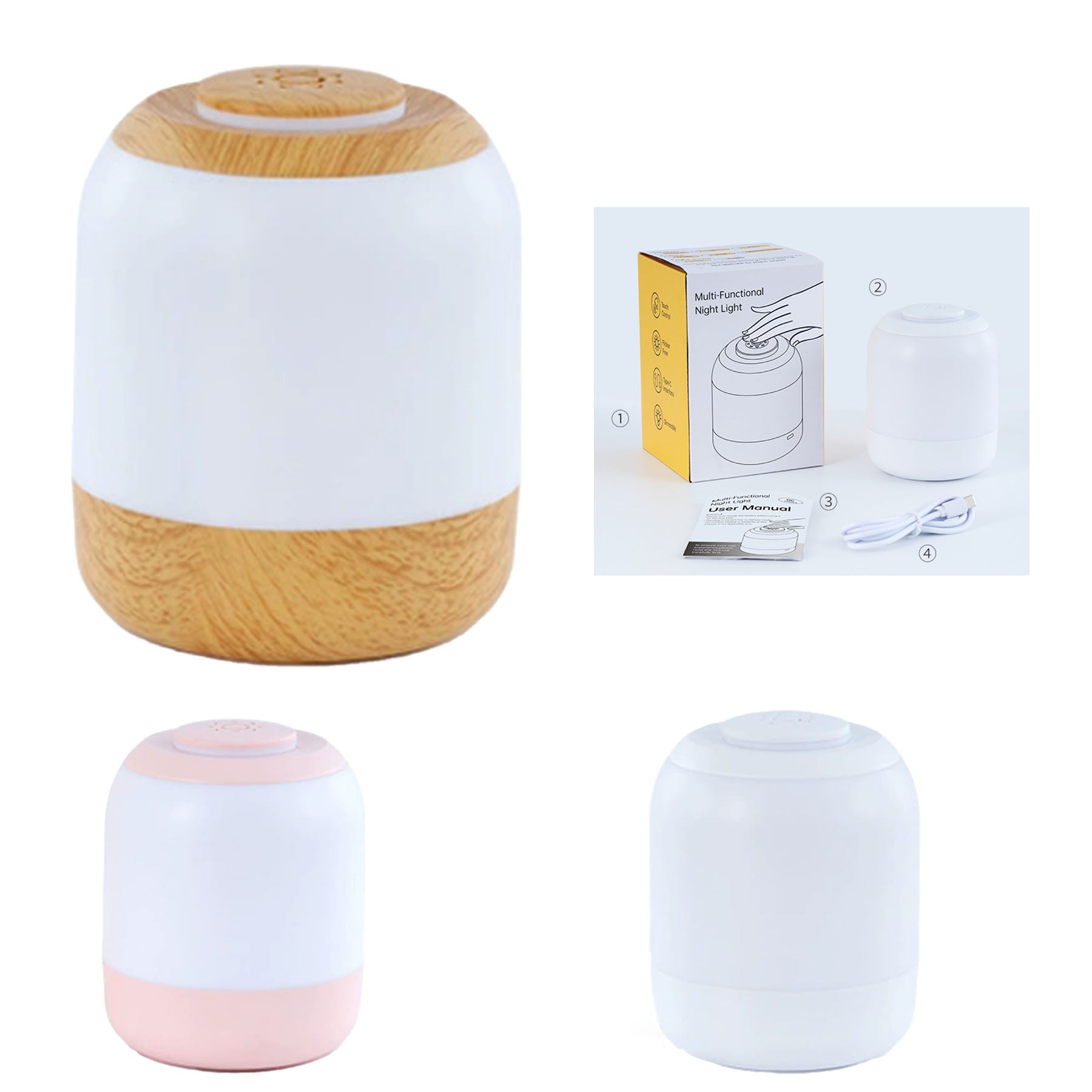 Portable Plug-in LED Touch Night Light for Kids