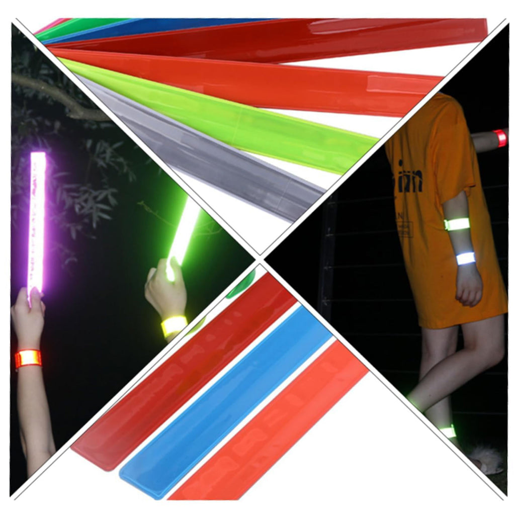 Snap Bracelets Reflective Armbands Slap Bands