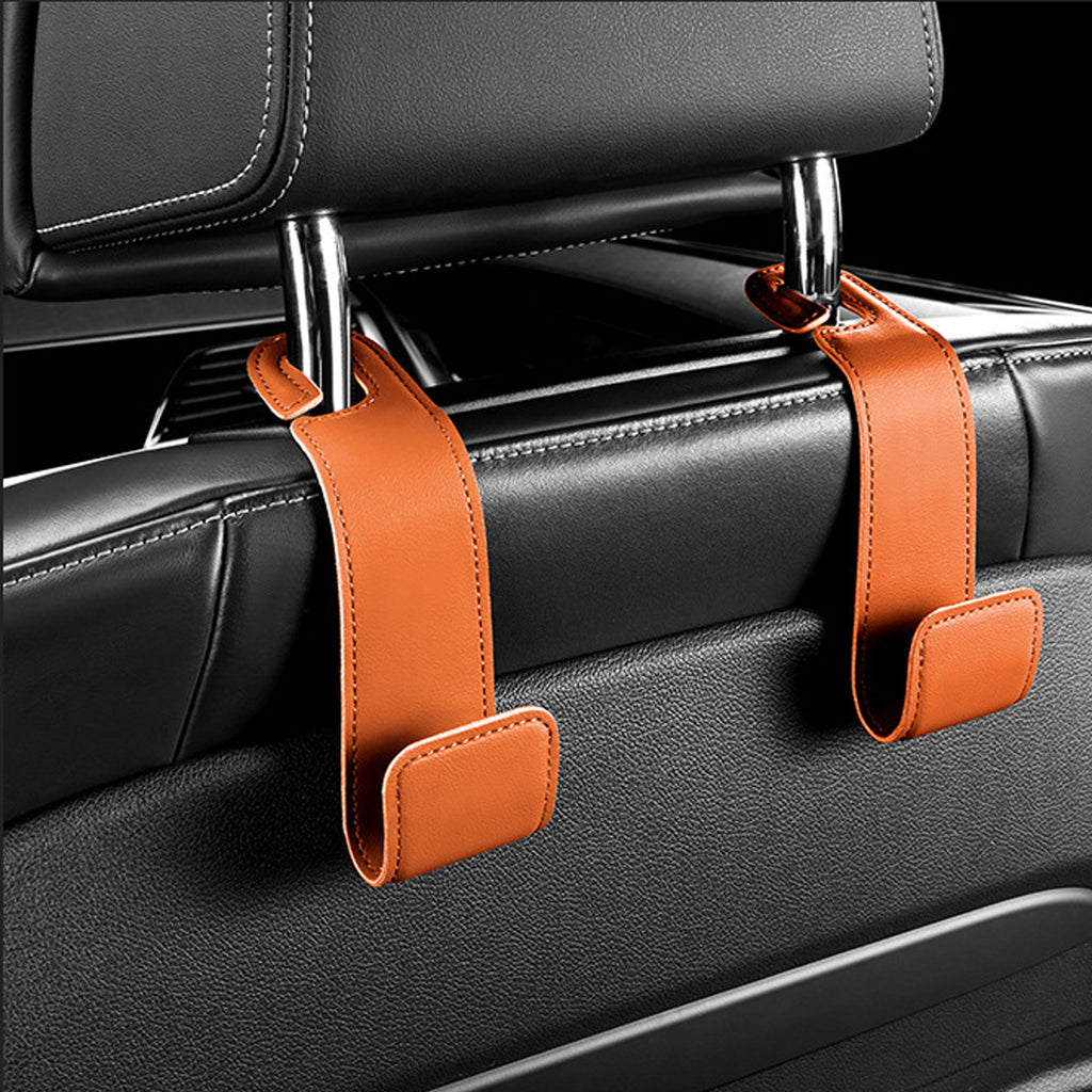Folding Pu Leather Car Seat Headrest Hook