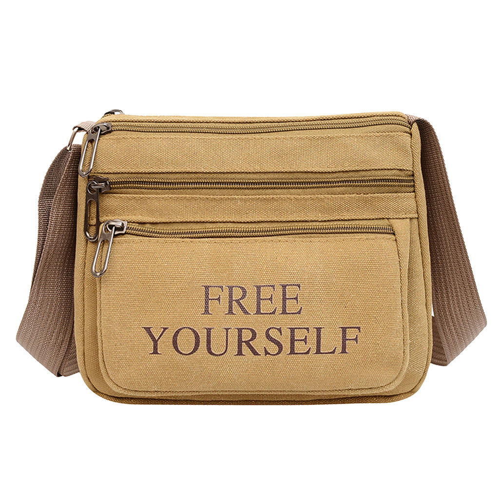Men Vintage Crossbody Canvas Bag